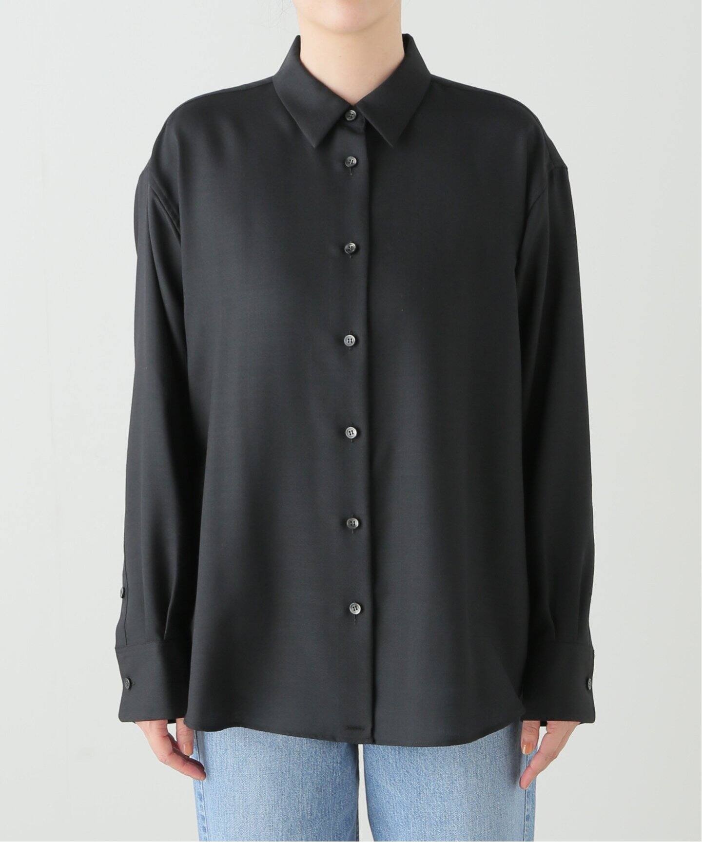 WOOL 2WAY SHIRT（シャツ／ブラウス）｜L 
