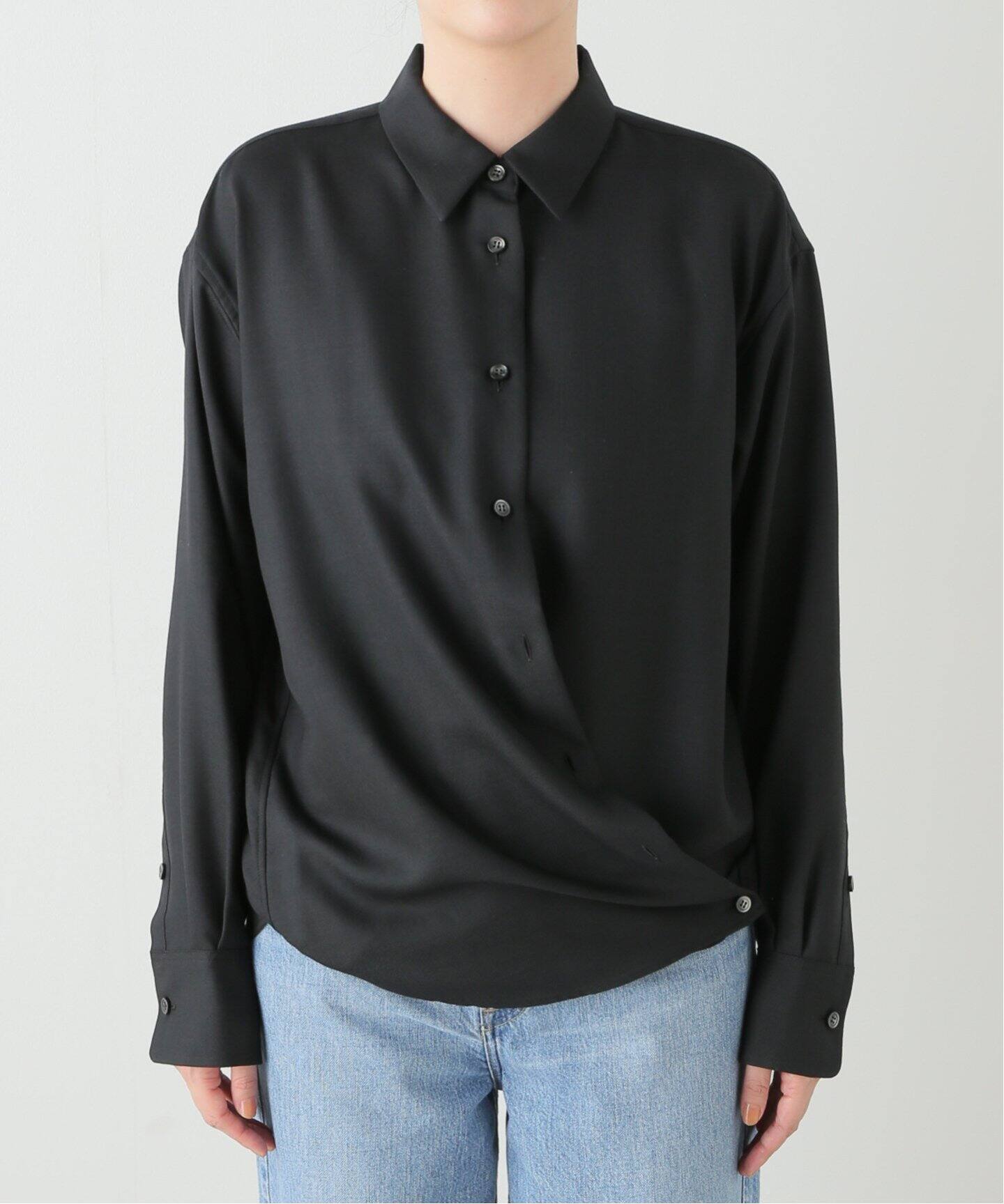 WOOL 2WAY SHIRT（シャツ／ブラウス）｜L