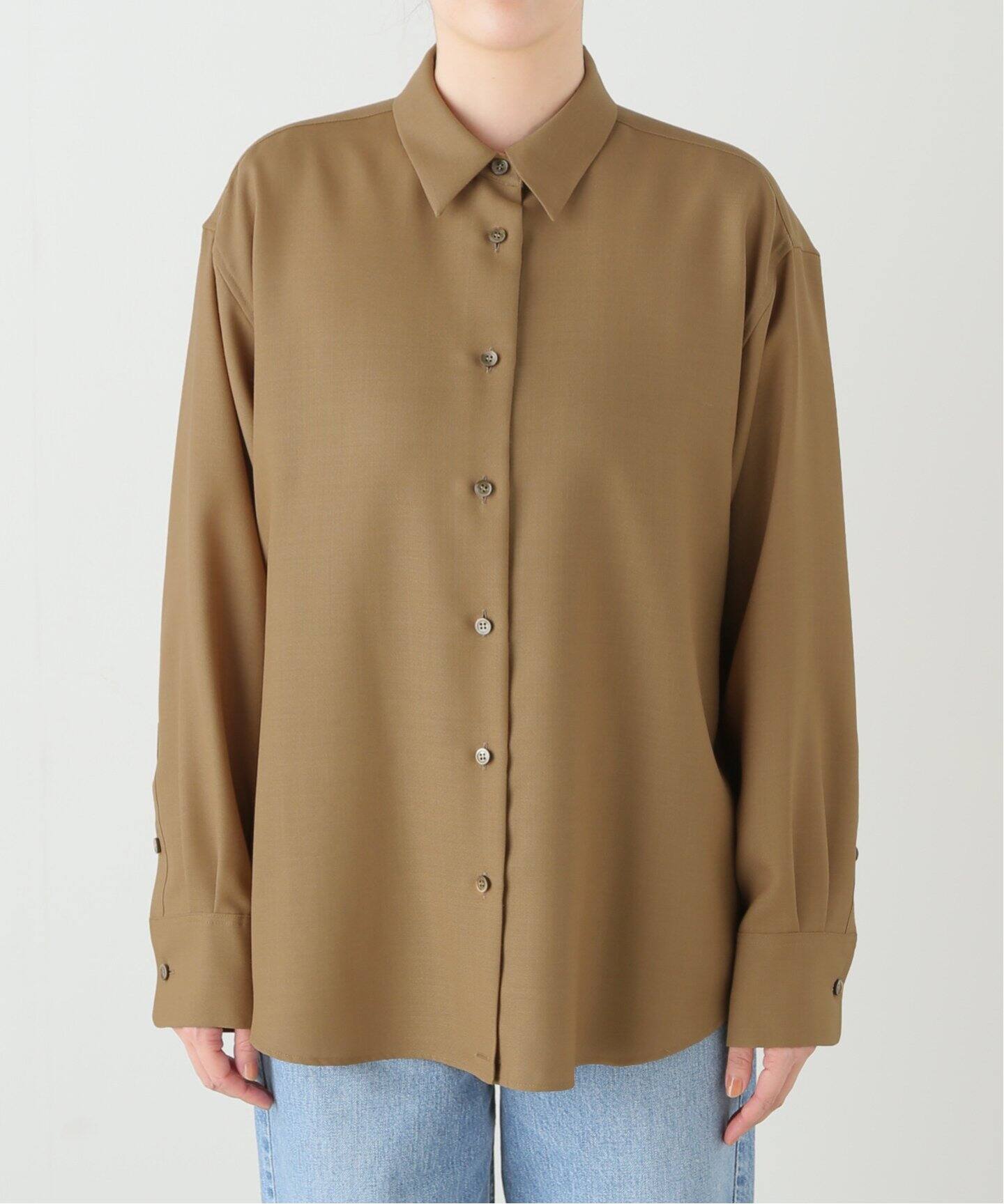 WOOL 2WAY SHIRT（シャツ／ブラウス）｜L 