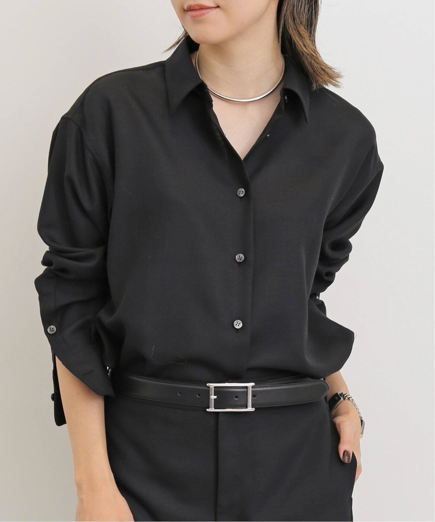 WOOL 2WAY SHIRT（シャツ／ブラウス）｜L 