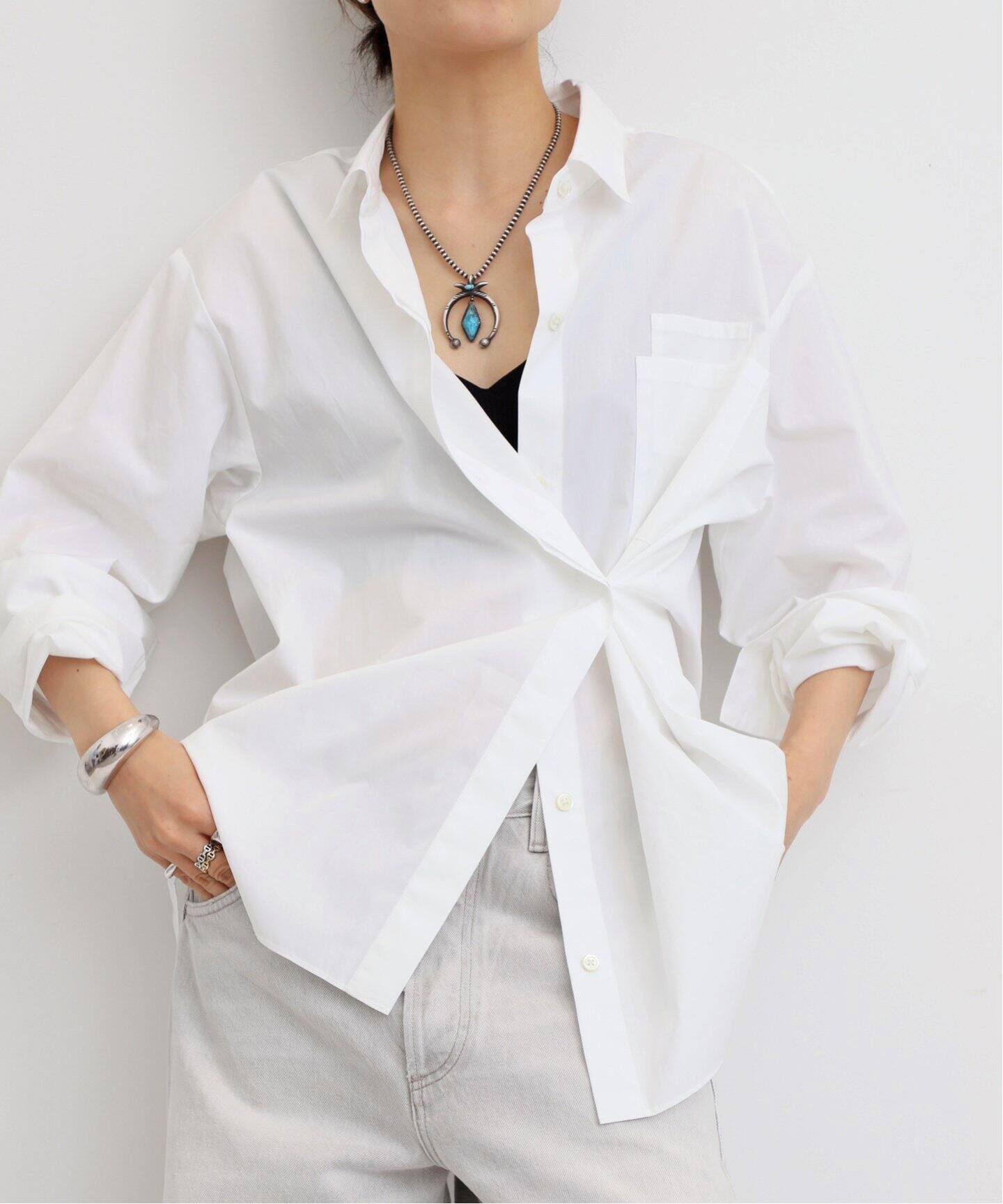 ELEGANT SHIRT(POPLIN)（シャツ／ブラウス）｜L