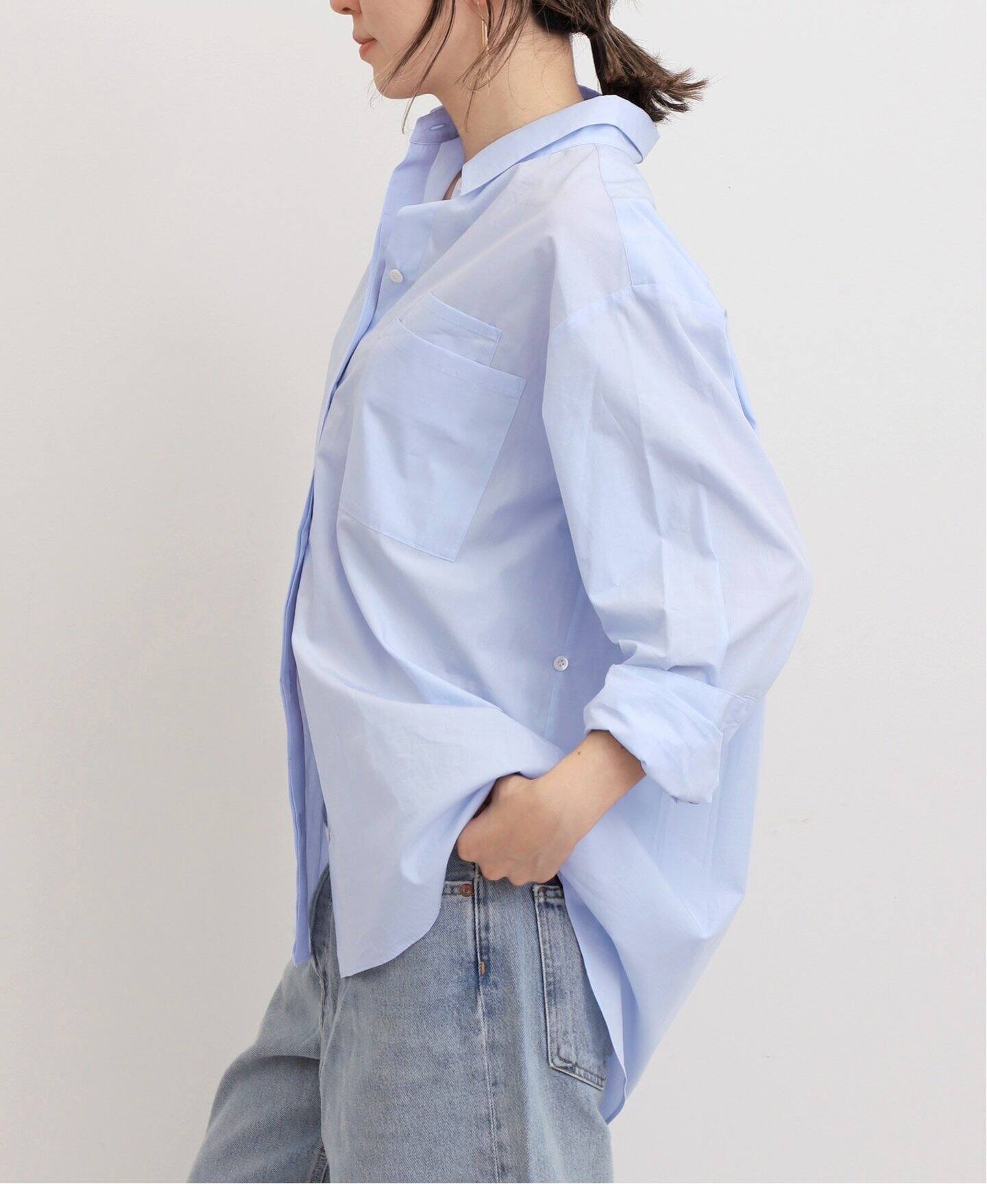 ELEGANT SHIRT(BLUE HK)（シャツ／ブラウス）｜L