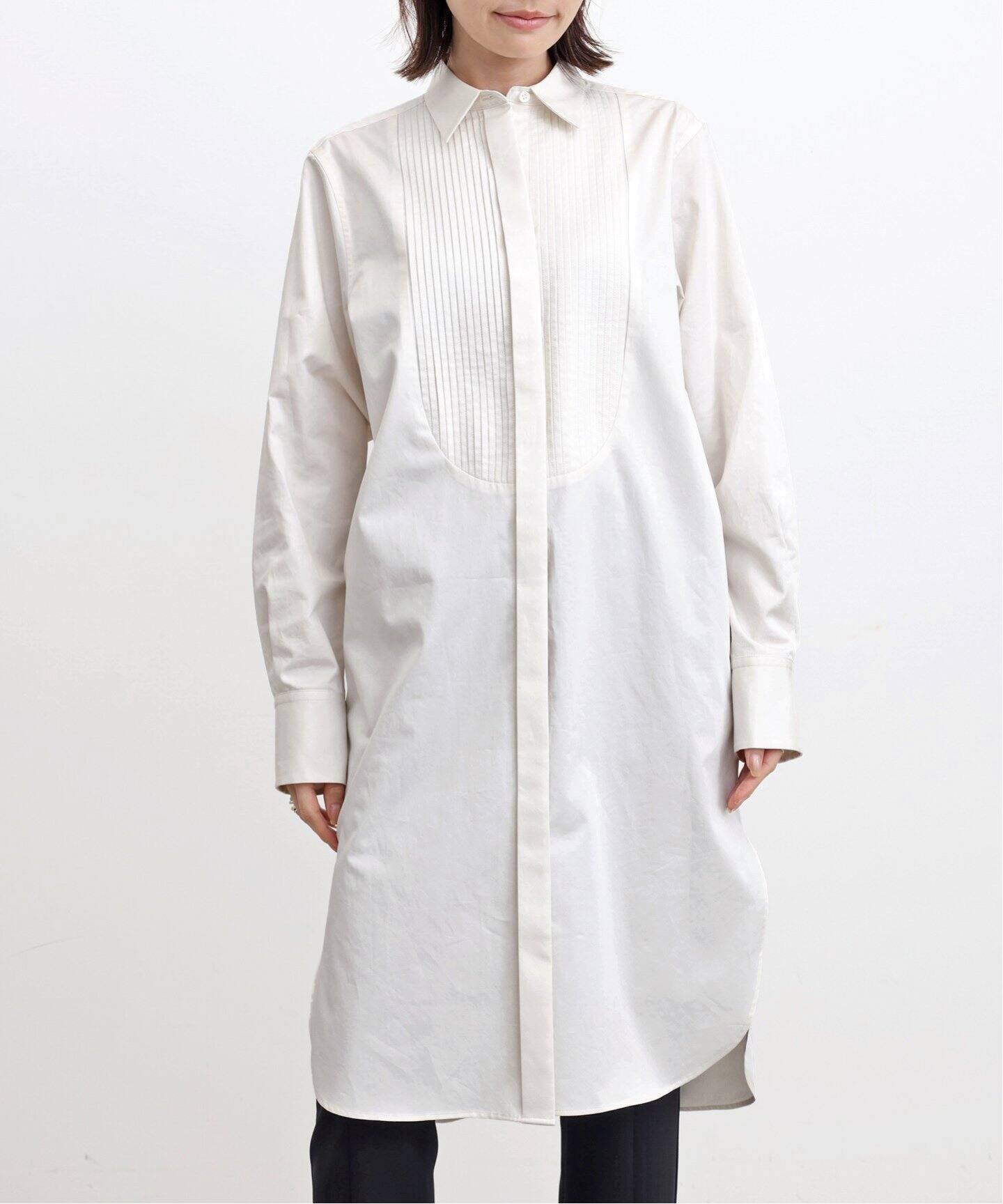 Col Pierrot/コル ピエロ】コンパクトシャイニーサテンピンタック  