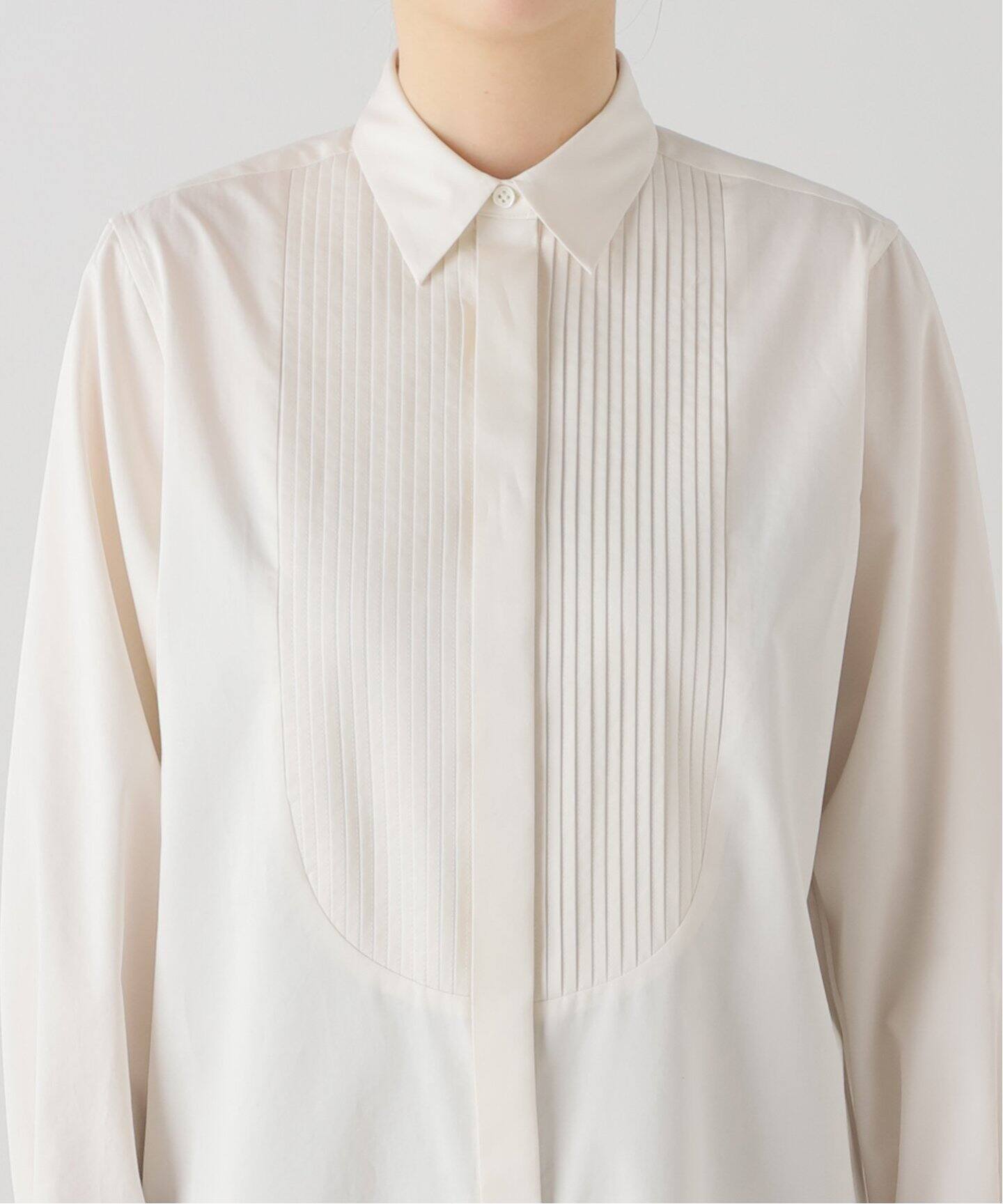 Col Pierrot/コル ピエロ】コンパクトシャイニーサテンピンタック  