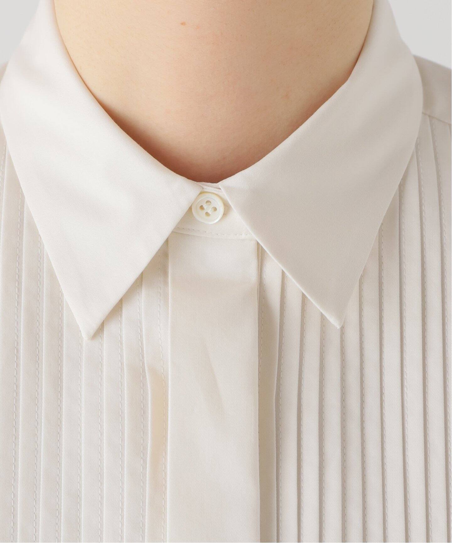 Col Pierrot/コル ピエロ】コンパクトシャイニーサテンピンタック  