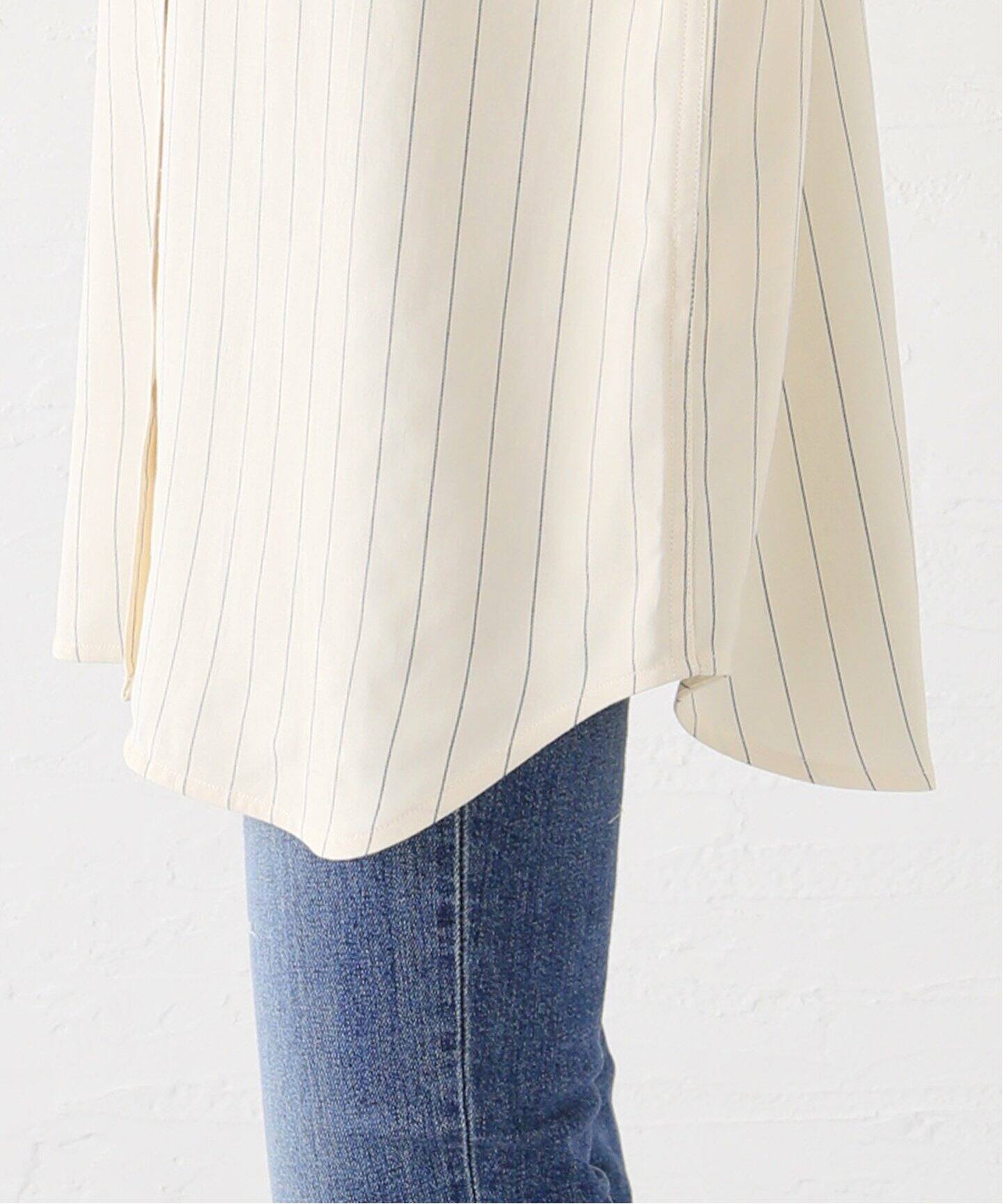 TOTEME/トーテム】 LOOSE PINSTRIPED SHIRT（シャツ／ブラウス）｜L 