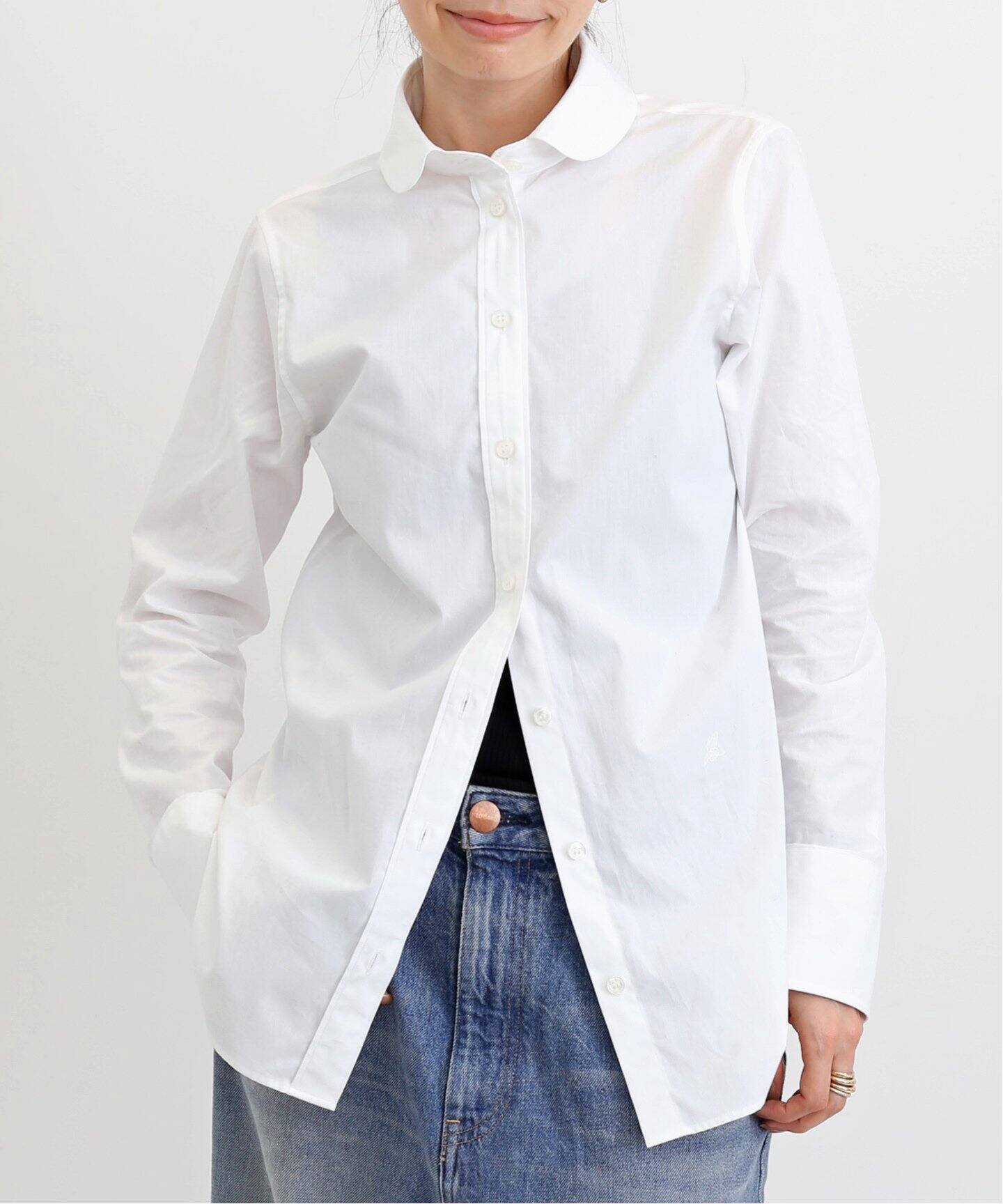 MADISON BLUE/マディソン ブルー】 ROUND COLLAR N.MADAME SHIRT 