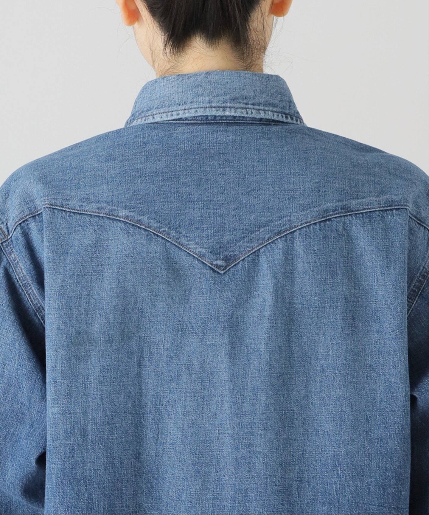 RED CARD/レッド カード】 Nelly Denim Shirts（シャツ／ブラウス）｜L 