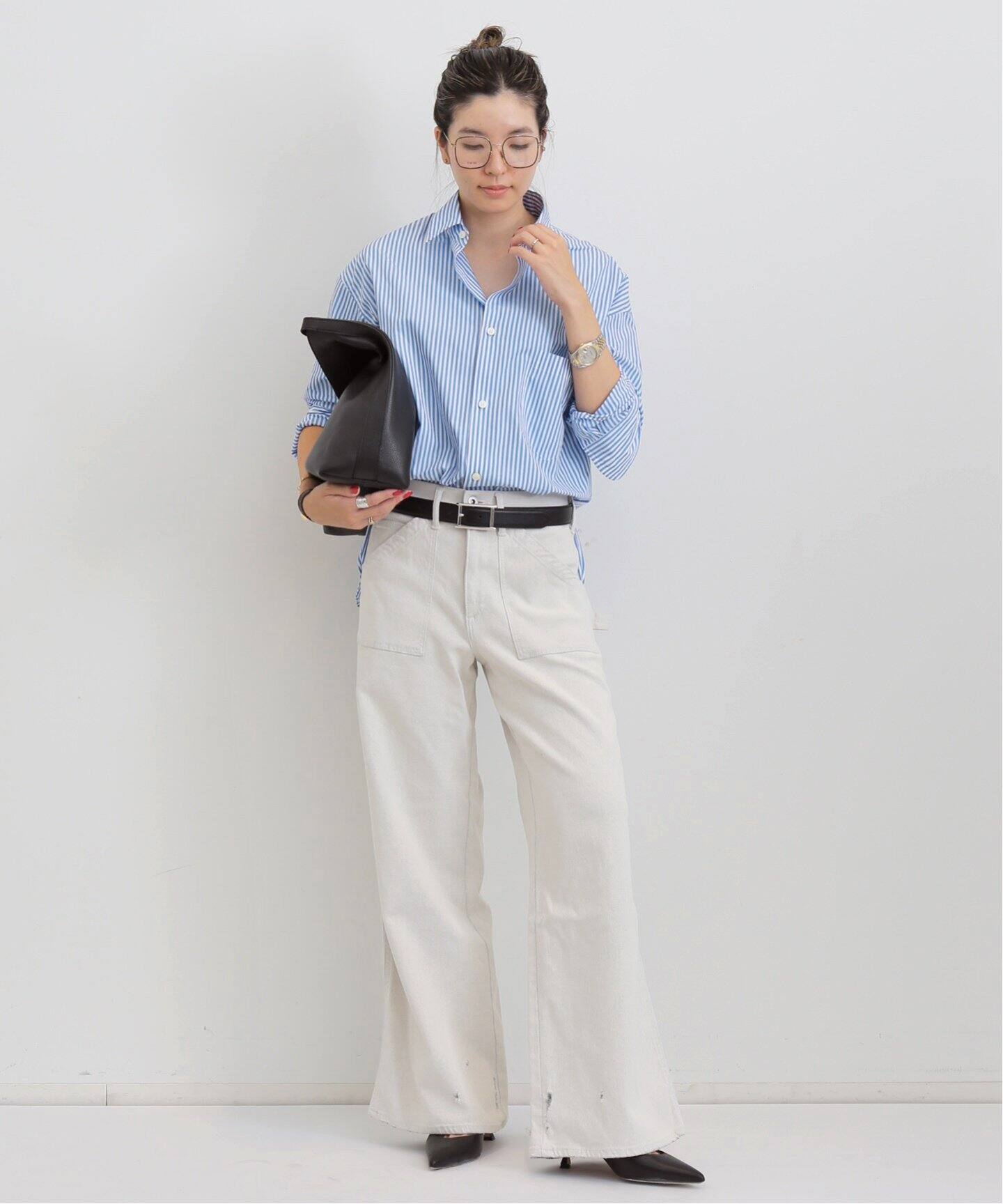 MADISON BLUE/マディソン ブルー】 J.BRADLEY NARROW L/S SH STR 