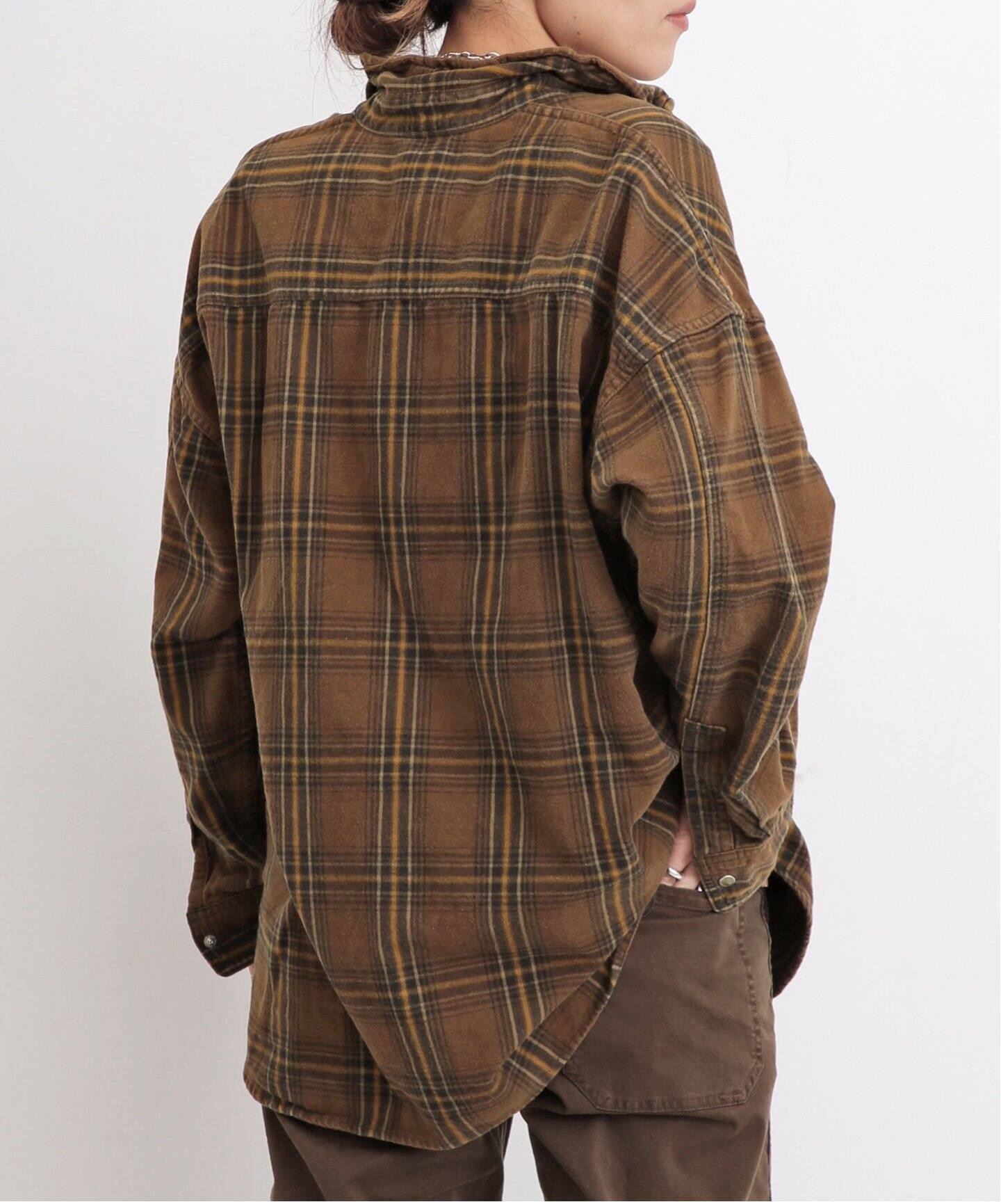 REMI RELIEF/レミ レリーフ】 CHECK SHIRT（シャツ／ブラウス）｜L  