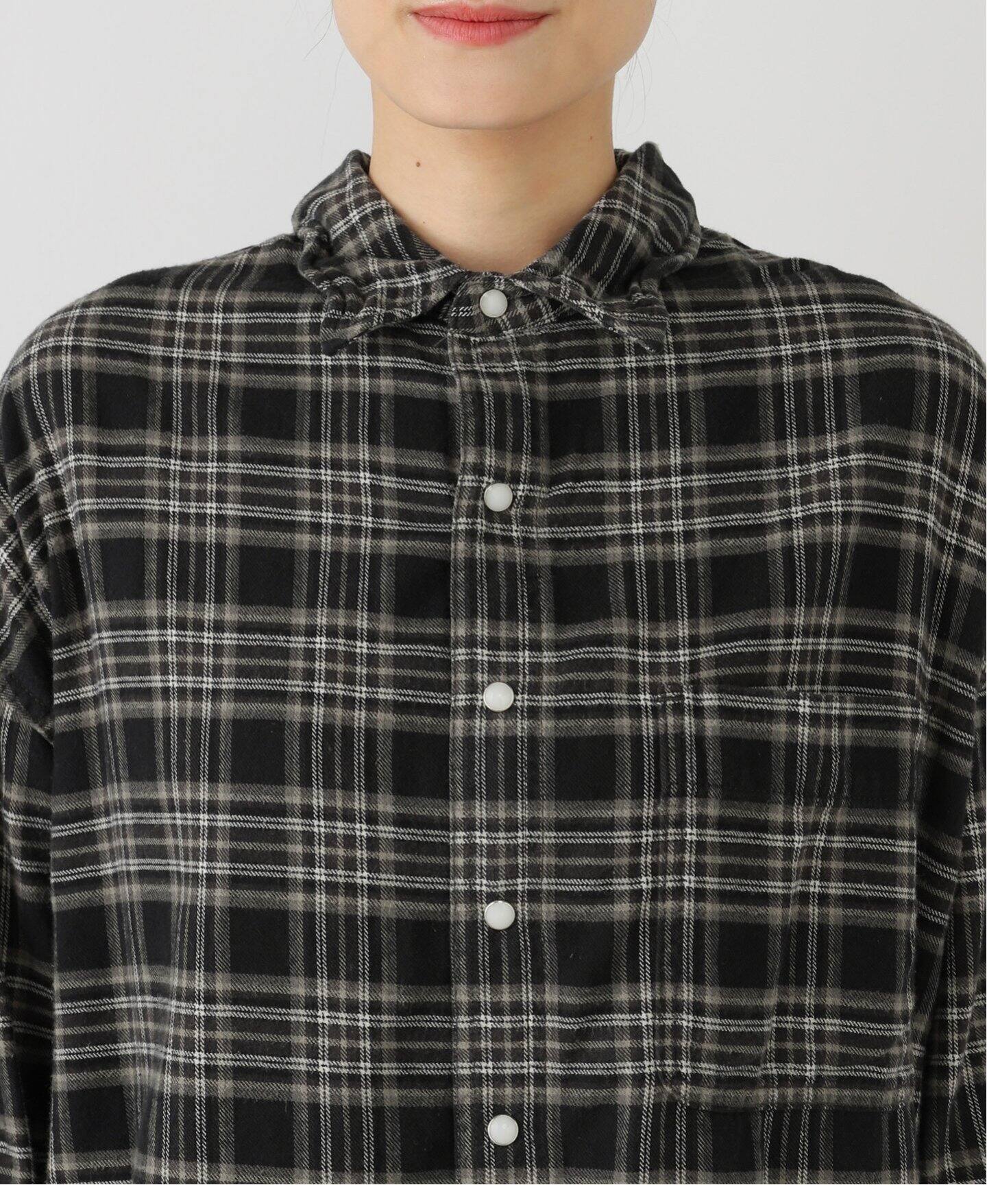 REMI RELIEF/レミ レリーフ】 CHECK SHIRT（シャツ／ブラウス）｜L  