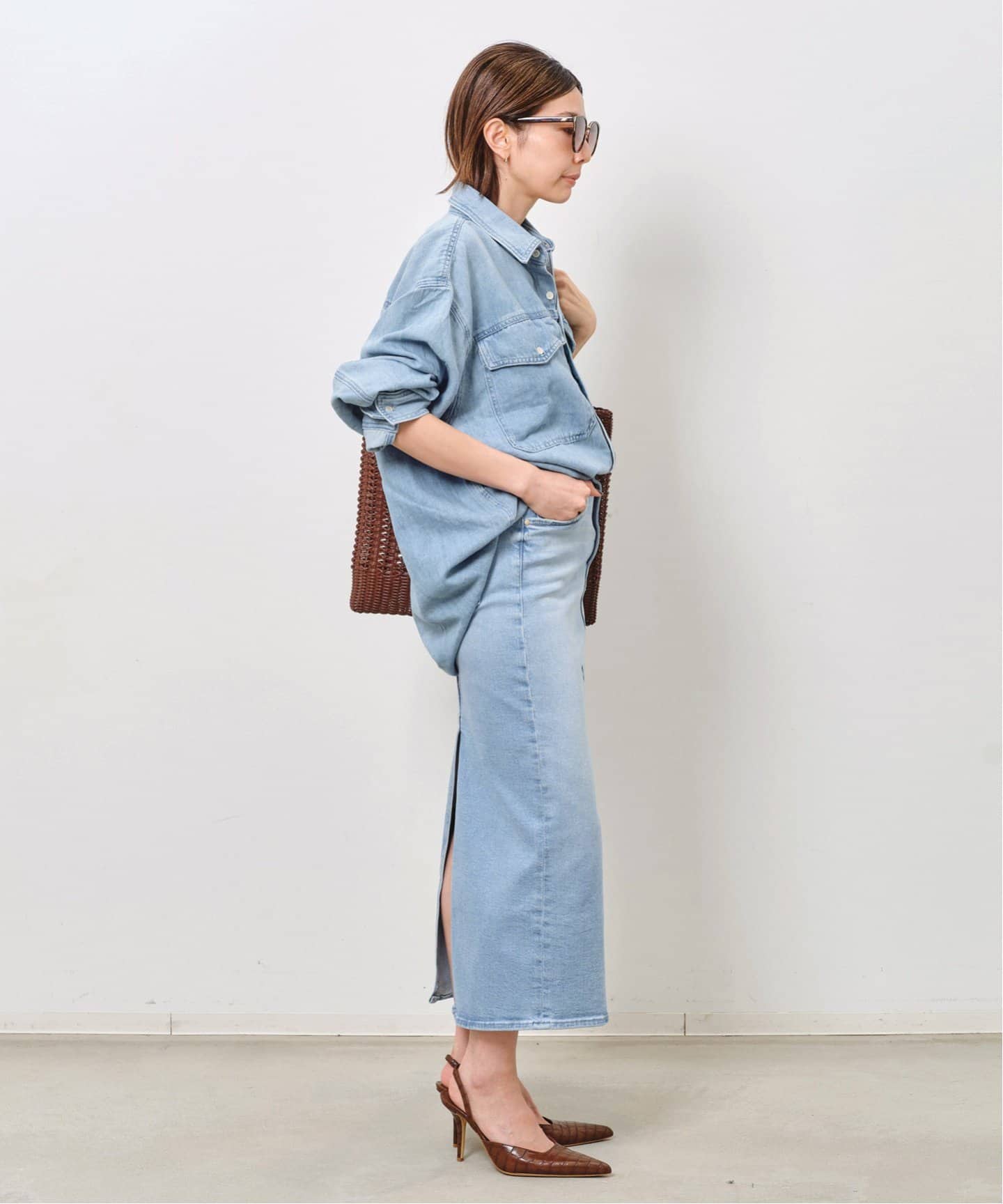 MOTHER/マザー】 DENIM SHIRT（シャツ／ブラウス）｜L