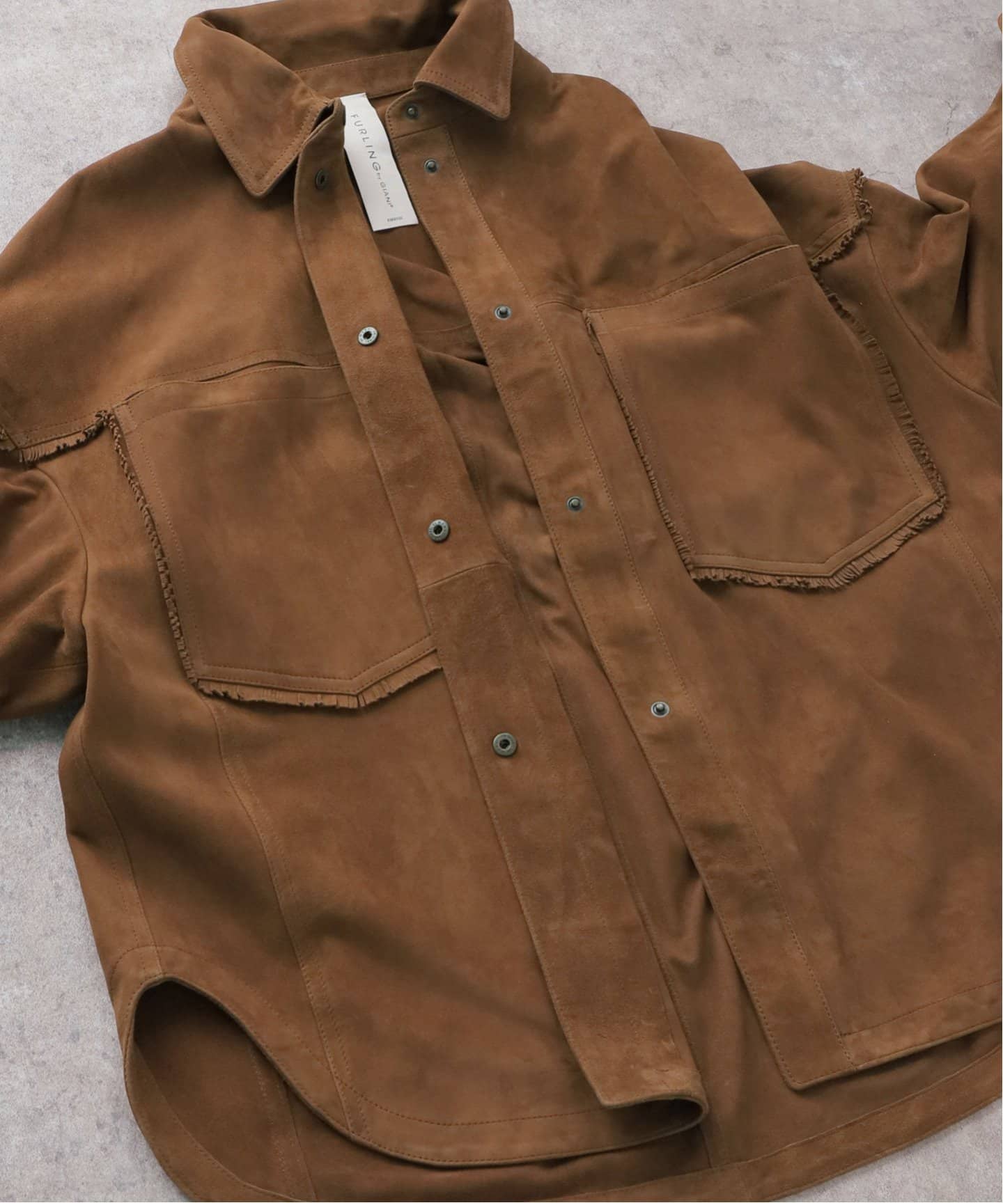 Furling by giani ウィムガゼット スエード フリンジシャツ