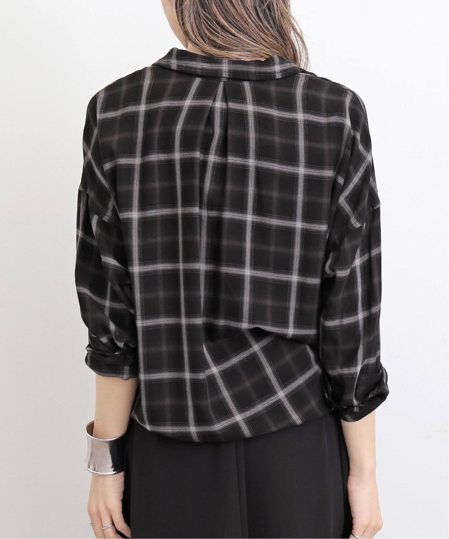 REMI RELIEF/レミ レリーフ】 CHECK 2 WAY SHIRT（シャツ／ブラウス 