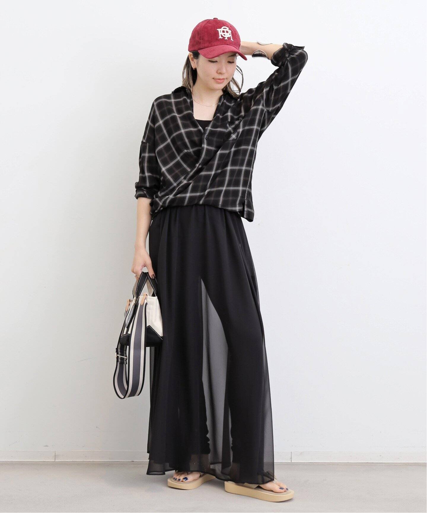 REMI RELIEF/レミ レリーフ】 CHECK 2 WAY SHIRT（シャツ／ブラウス  