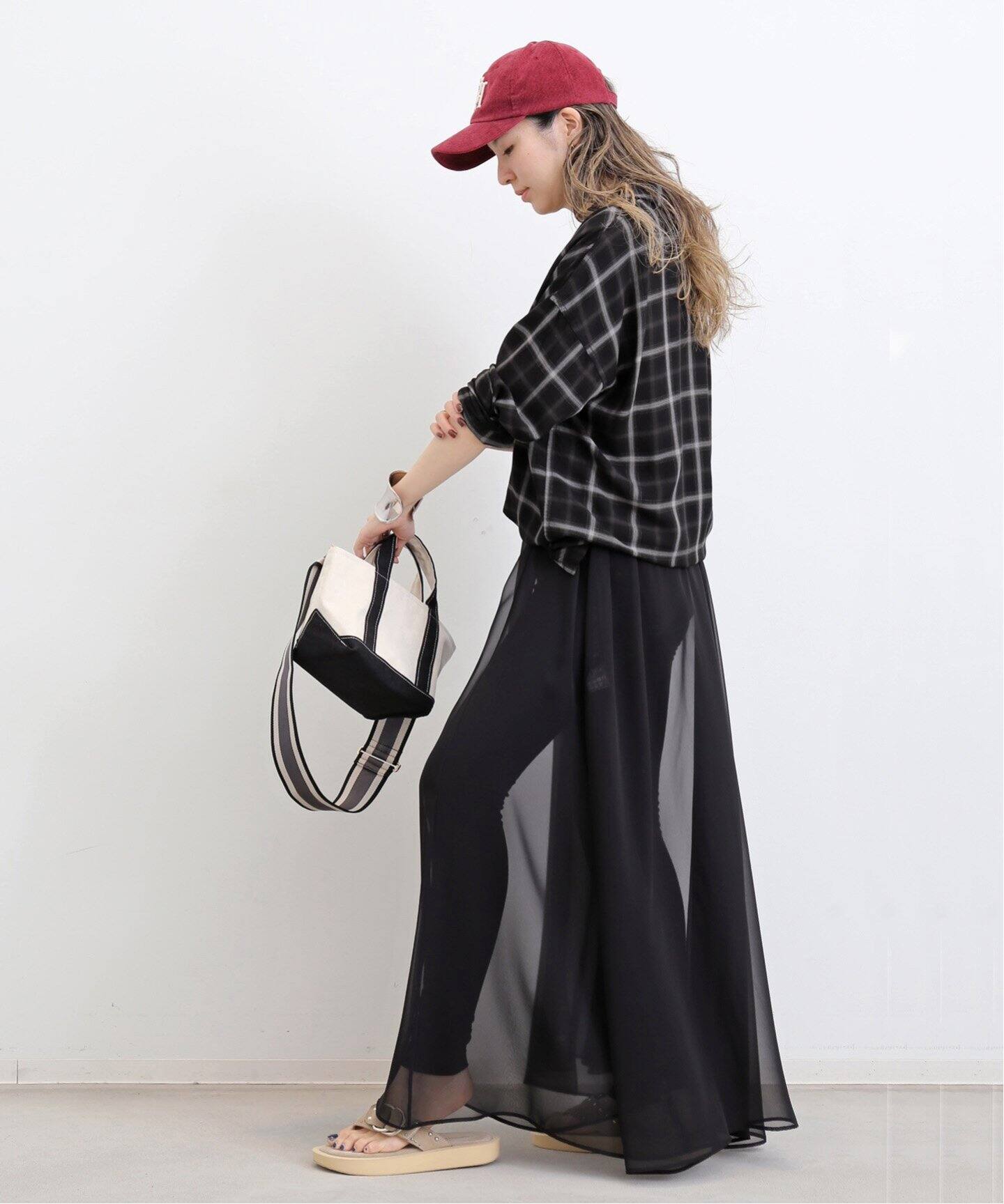 REMI RELIEF/レミ レリーフ】 CHECK 2 WAY SHIRT（シャツ／ブラウス  