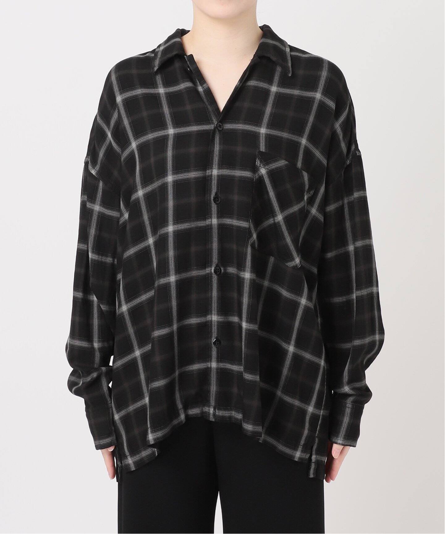 REMI RELIEF/レミ レリーフ】 CHECK 2 WAY SHIRT（シャツ／ブラウス 