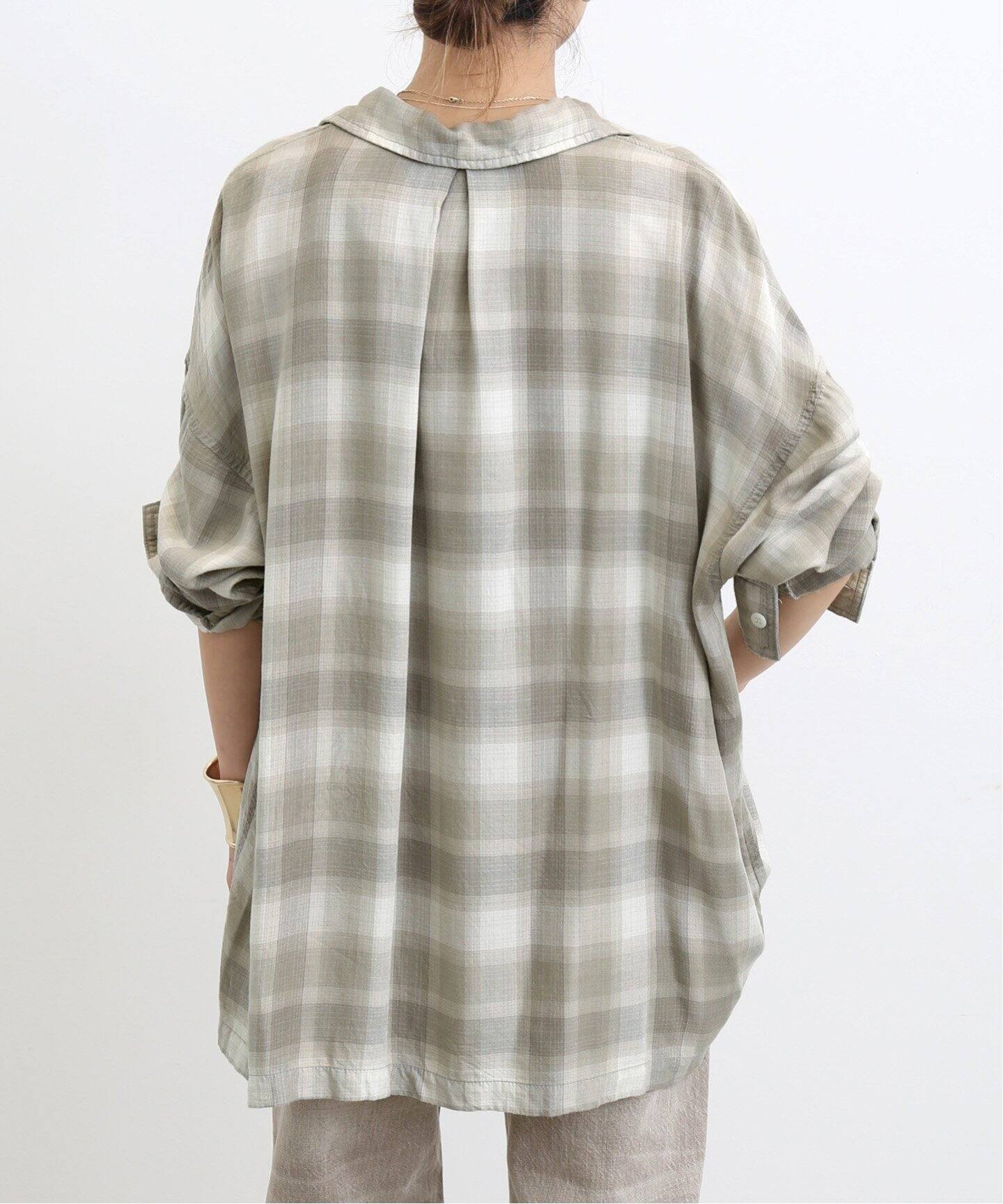 REMI RELIEF/レミ レリーフ】 CHECK 2 WAY SHIRT（シャツ／ブラウス 