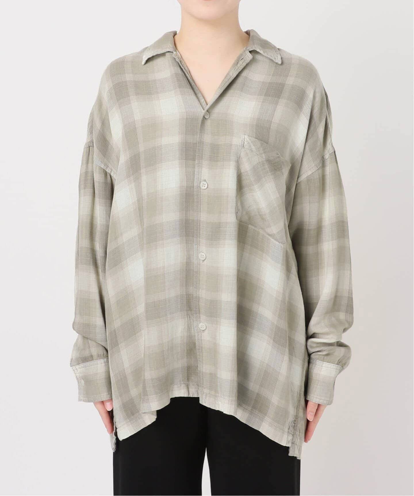 REMI RELIEF/レミ レリーフ】 CHECK 2 WAY SHIRT（シャツ／ブラウス  
