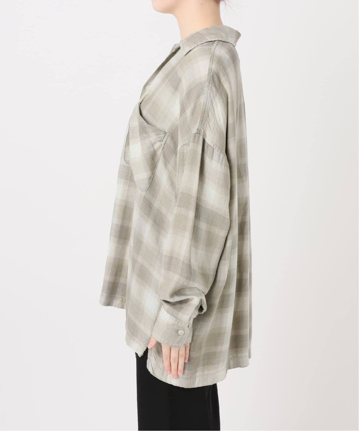 REMI RELIEF/レミ レリーフ】 CHECK 2 WAY SHIRT（シャツ／ブラウス 