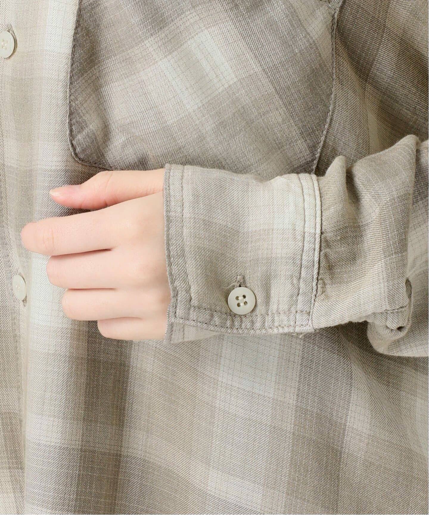 REMI RELIEF/レミ レリーフ】 CHECK 2 WAY SHIRT（シャツ／ブラウス 