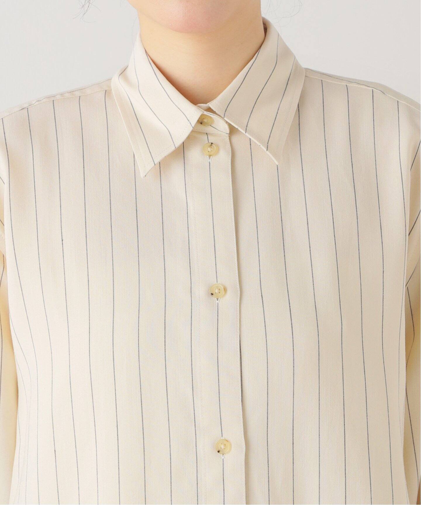 TOTEME/トーテム】Relaxed pinstriped shirt（シャツ／ブラウス）｜AP  