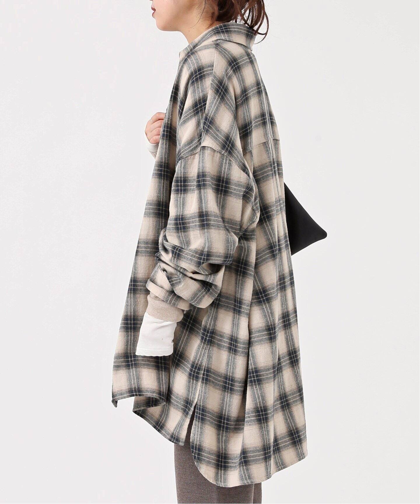 PROVOKE/プロヴォーク】Oversized check Shirt（シャツ／ブラウス  