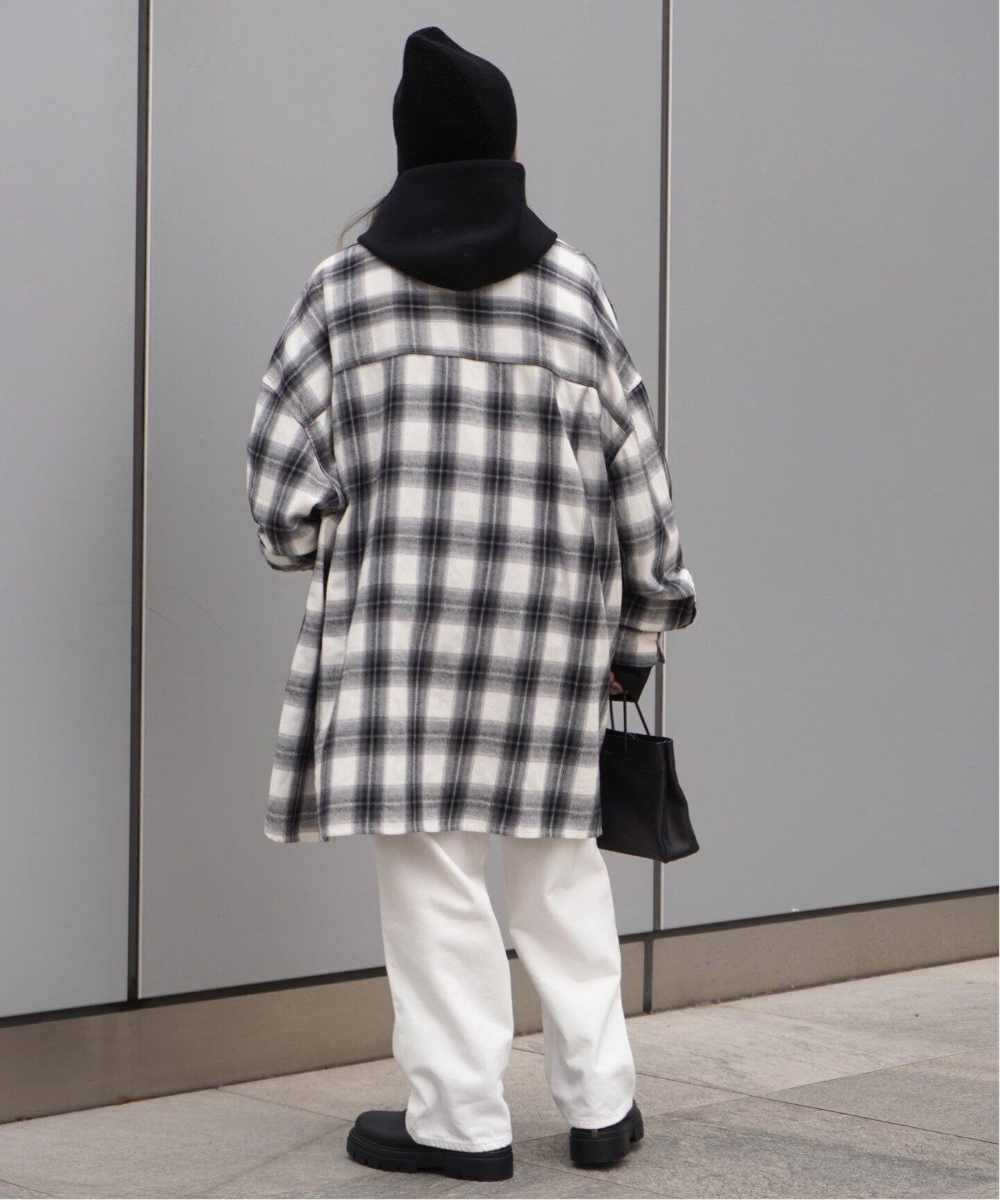 PROVOKE/プロヴォーク】Oversized check Shirt（シャツ／ブラウス  