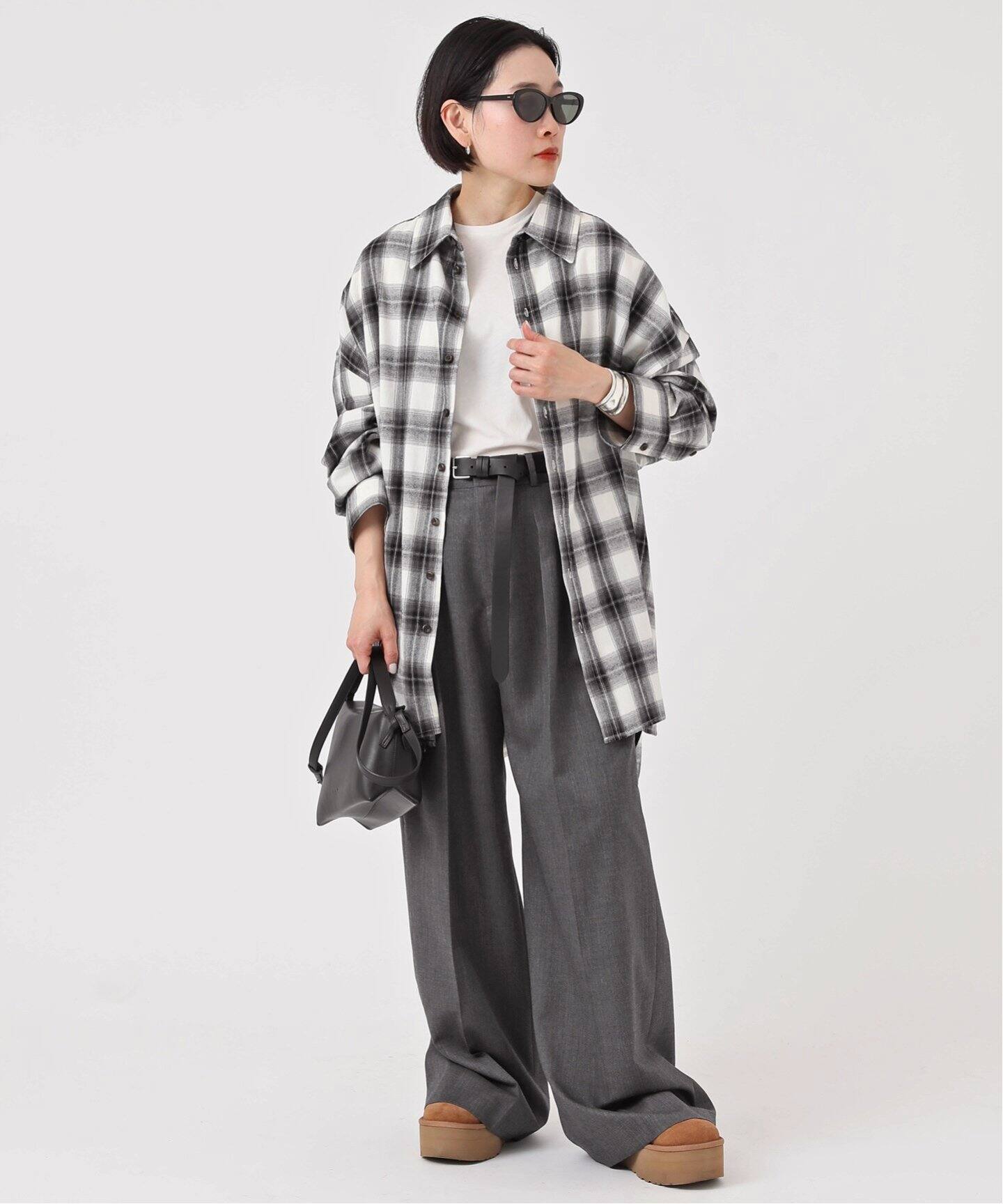 PROVOKE/プロヴォーク】Oversized check Shirt（シャツ／ブラウス 