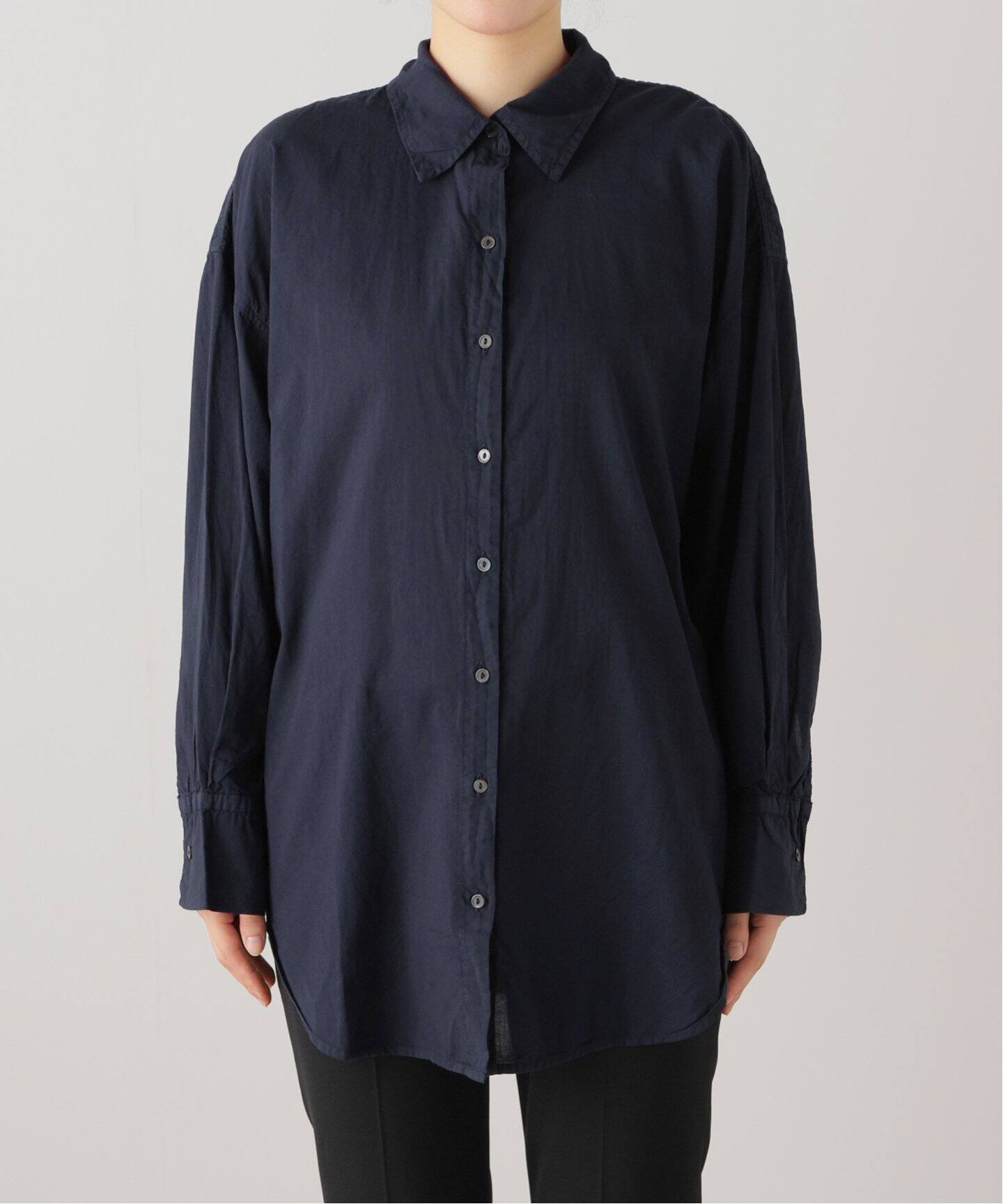 ファッション 通販 新品未使用VELVET OVERシャツブラック トップス