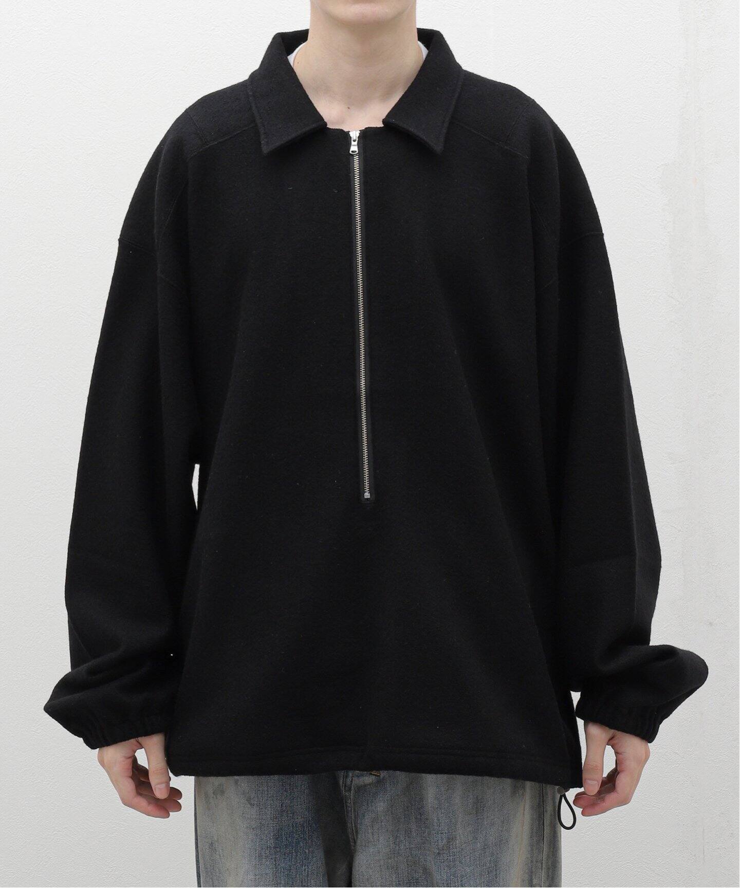 アンセルム ANCELLM 補っ 24AW WOOL PULL OVER SHIRT ウールプル 