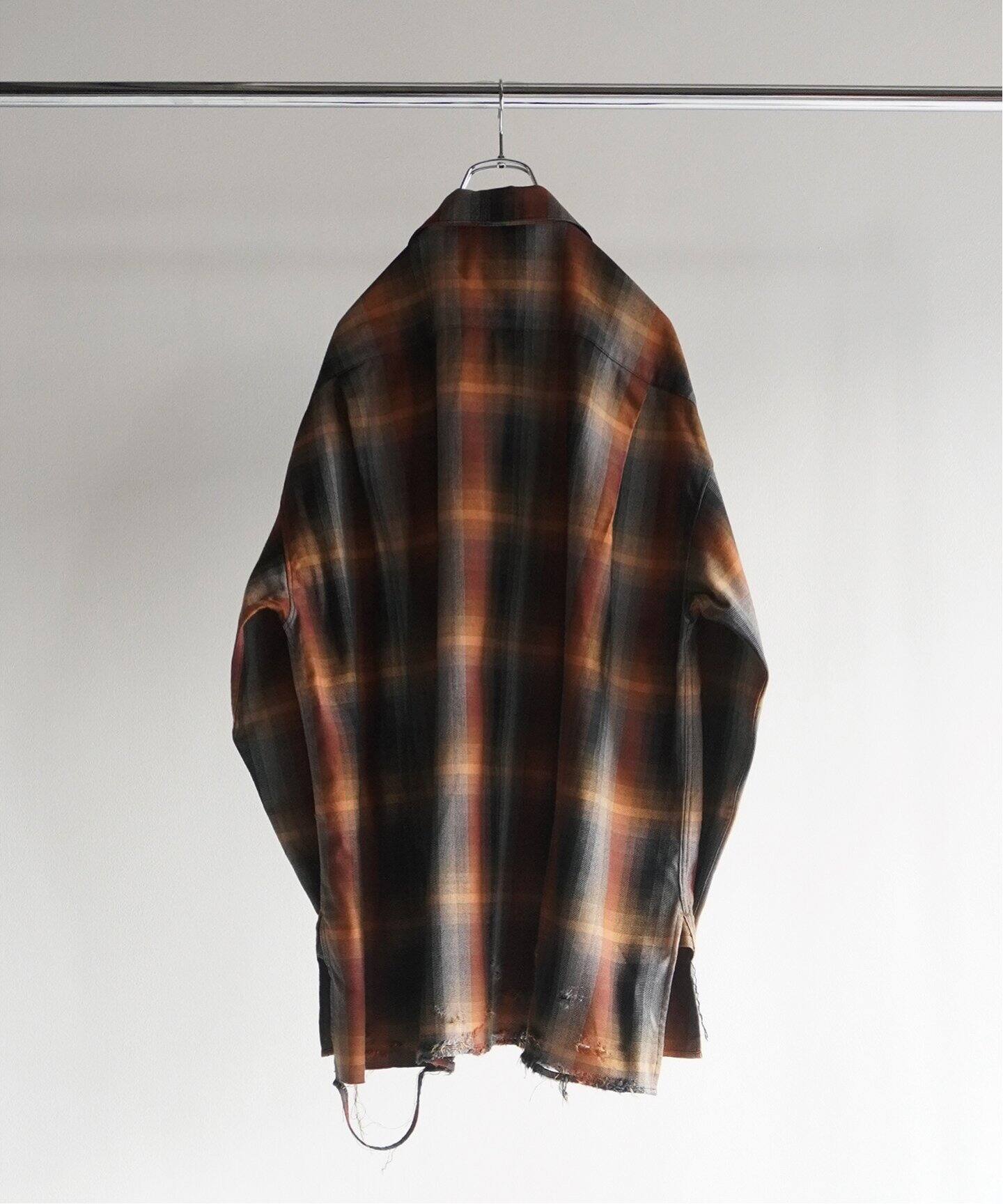 ANCELLM / アンセルム】R/C CHECK CRASH LS SHIRT（シャツ／ブラウス 