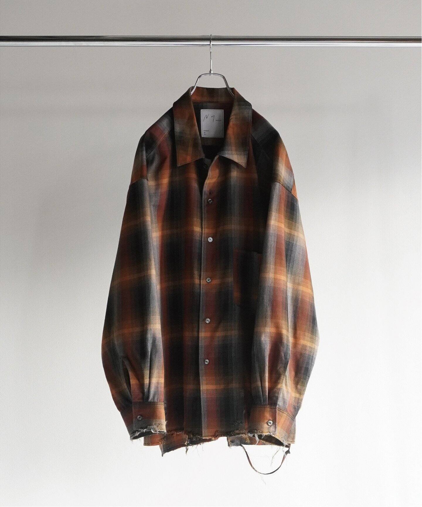 ANCELLM / アンセルム】R/C CHECK CRASH LS SHIRT（シャツ／ブラウス  