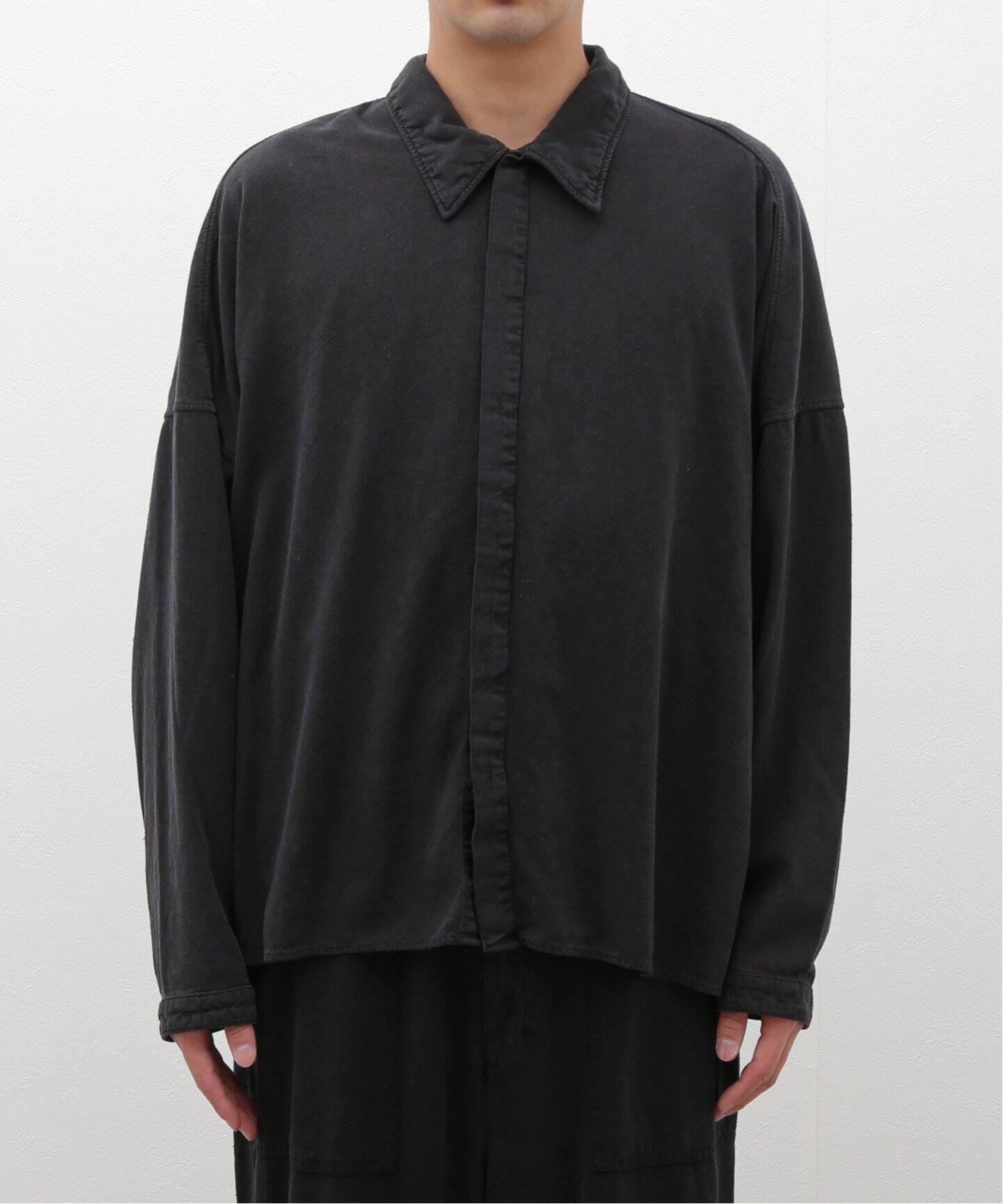 ANCELLM / アンセルム】SILK SUEDE DRESS LS SHIRT（シャツ／ブラウス  