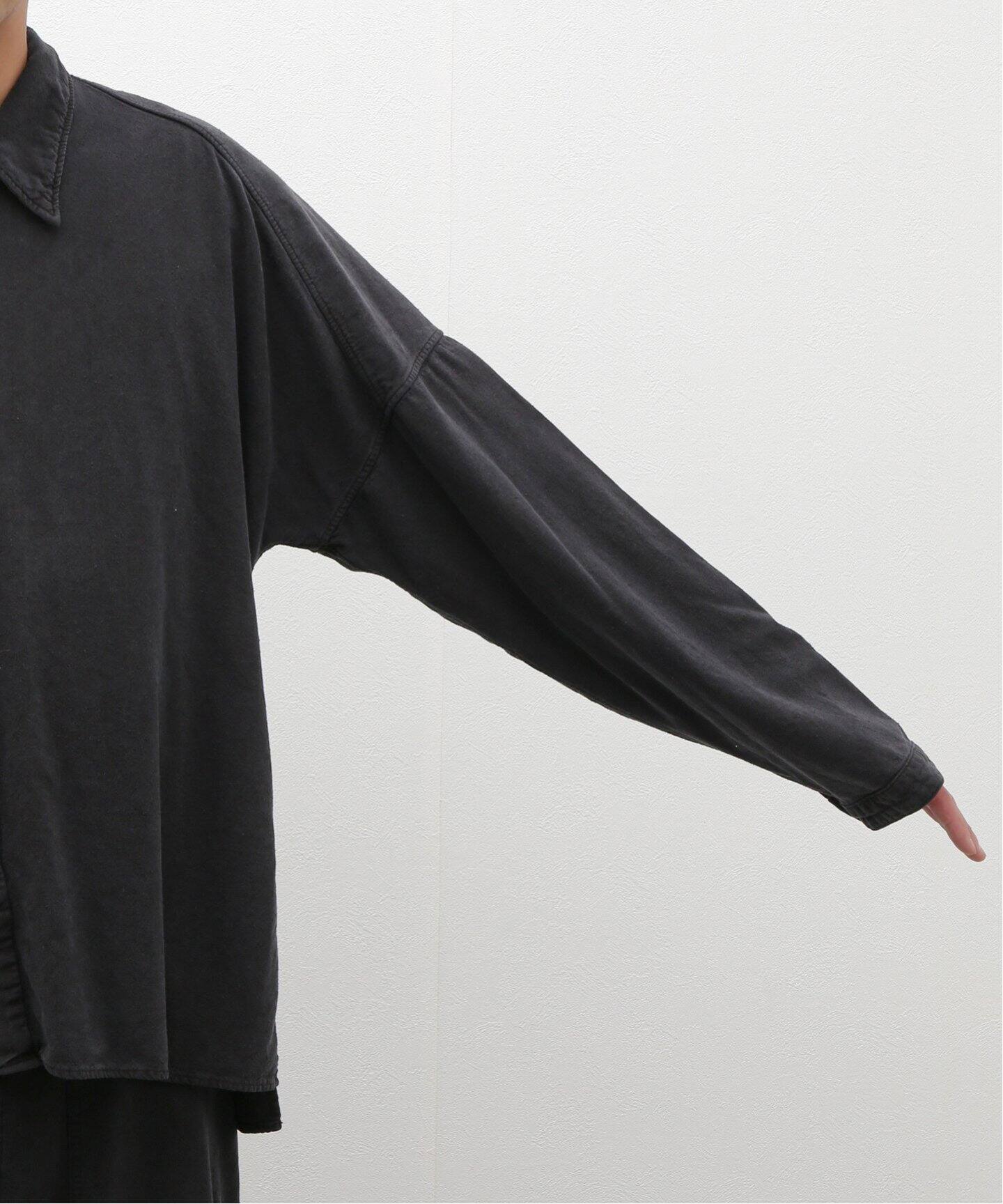 ANCELLM / アンセルム】SILK SUEDE DRESS LS SHIRT（シャツ／ブラウス 