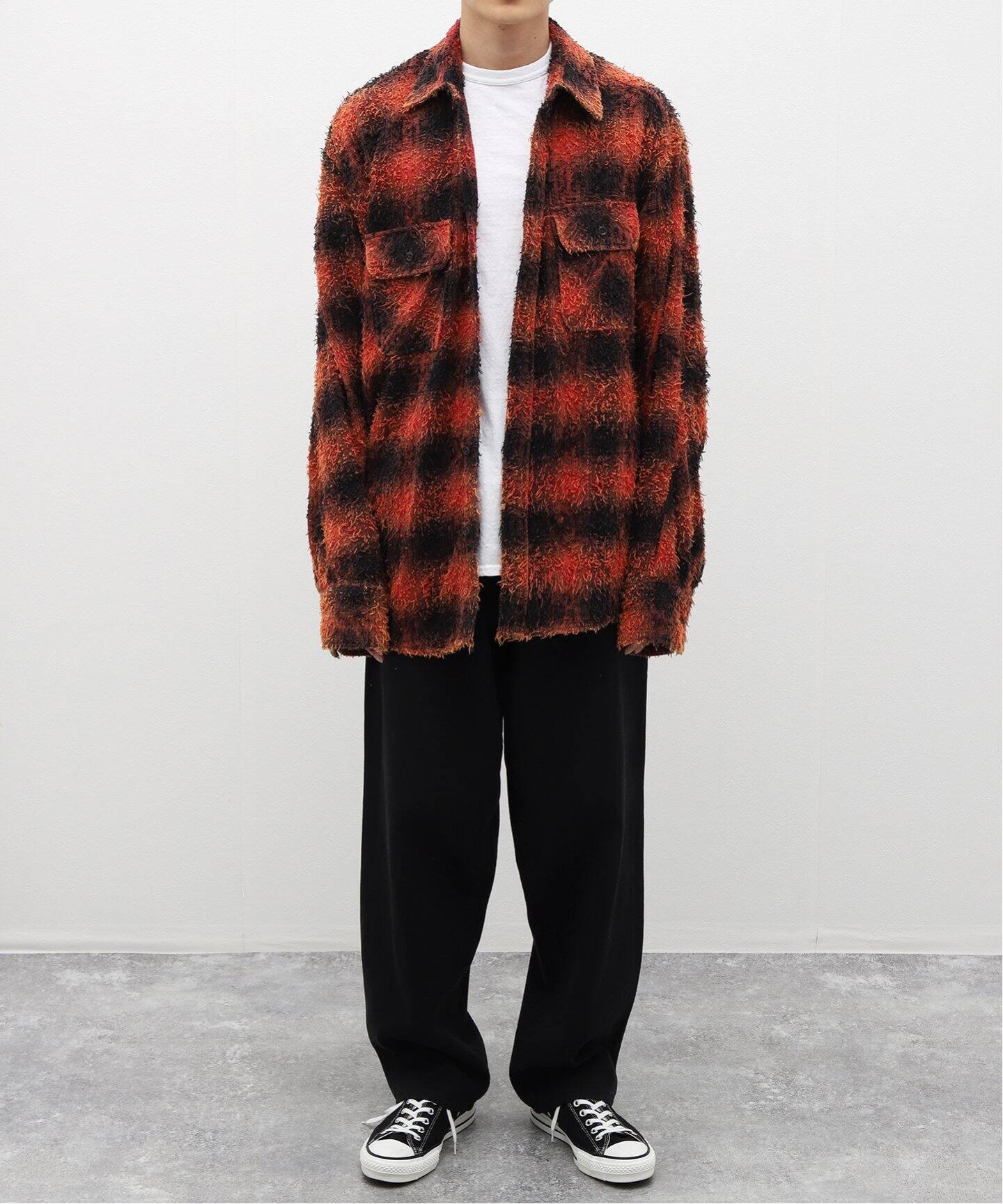 doublet / ダブレット】ZOMBIE SILHOUETTE CHECK SHIRT（シャツ 