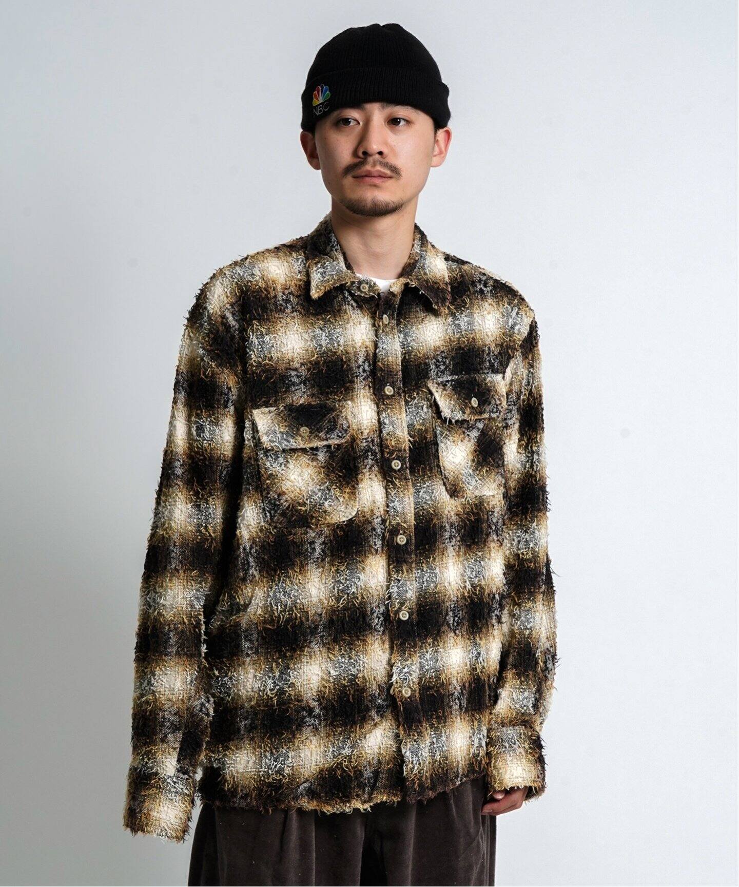 doublet / ダブレット】ZOMBIE SILHOUETTE CHECK SHIRT（シャツ 