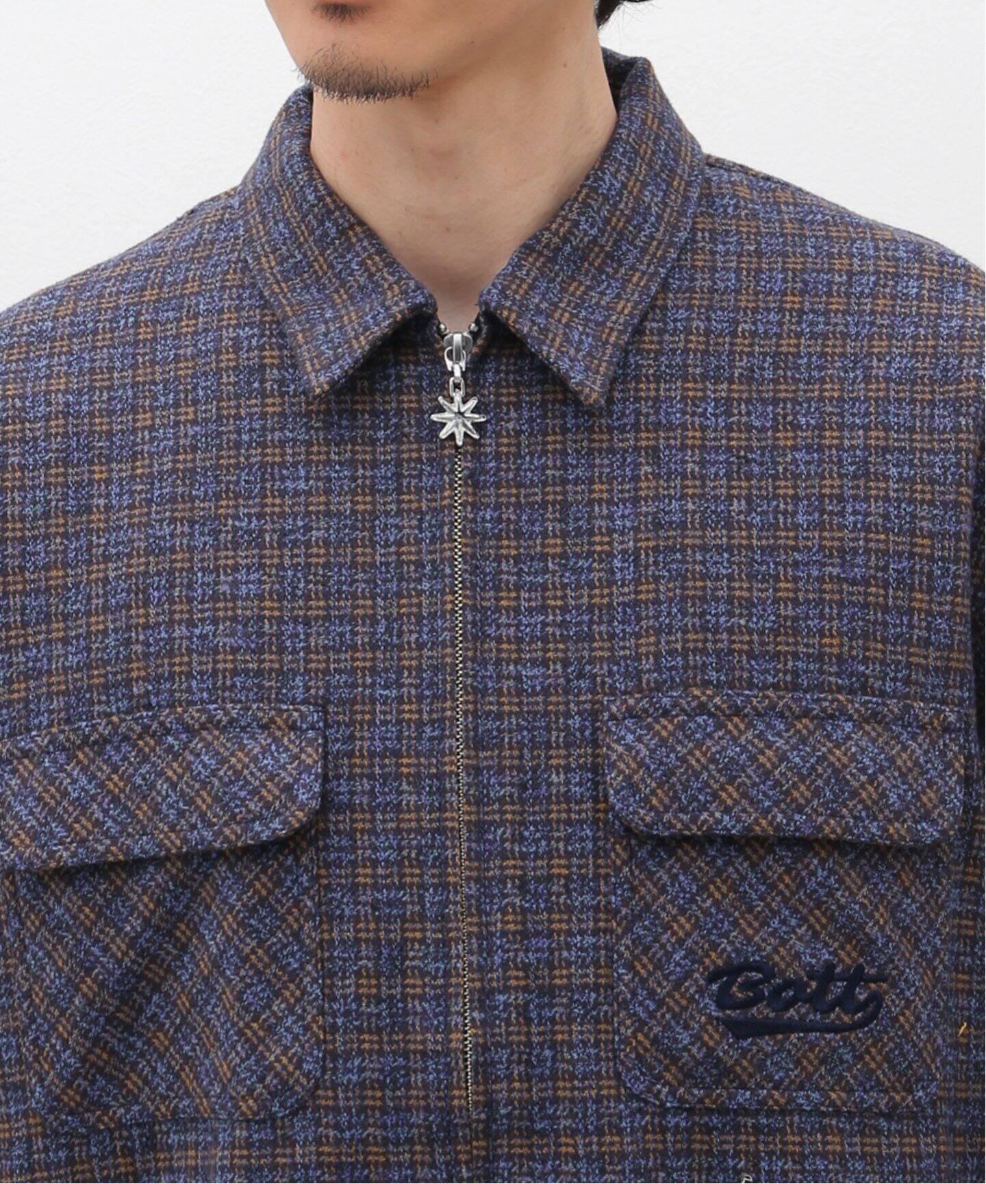 BoTT / ボット】Zip Up Flannel Shirt（シャツ／ブラウス）｜WISM  