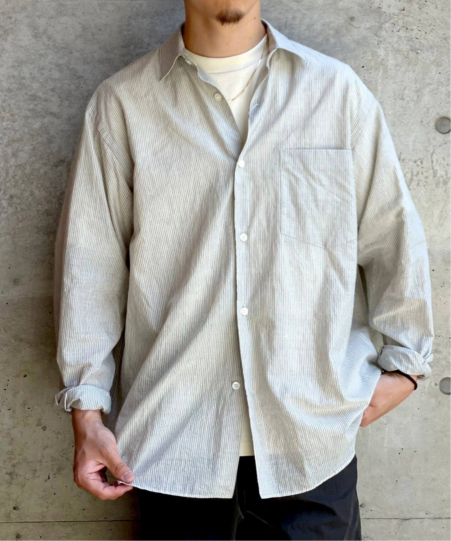 comoli / コモリ】KHADIコットン コモリシャツ（シャツ／ブラウス 