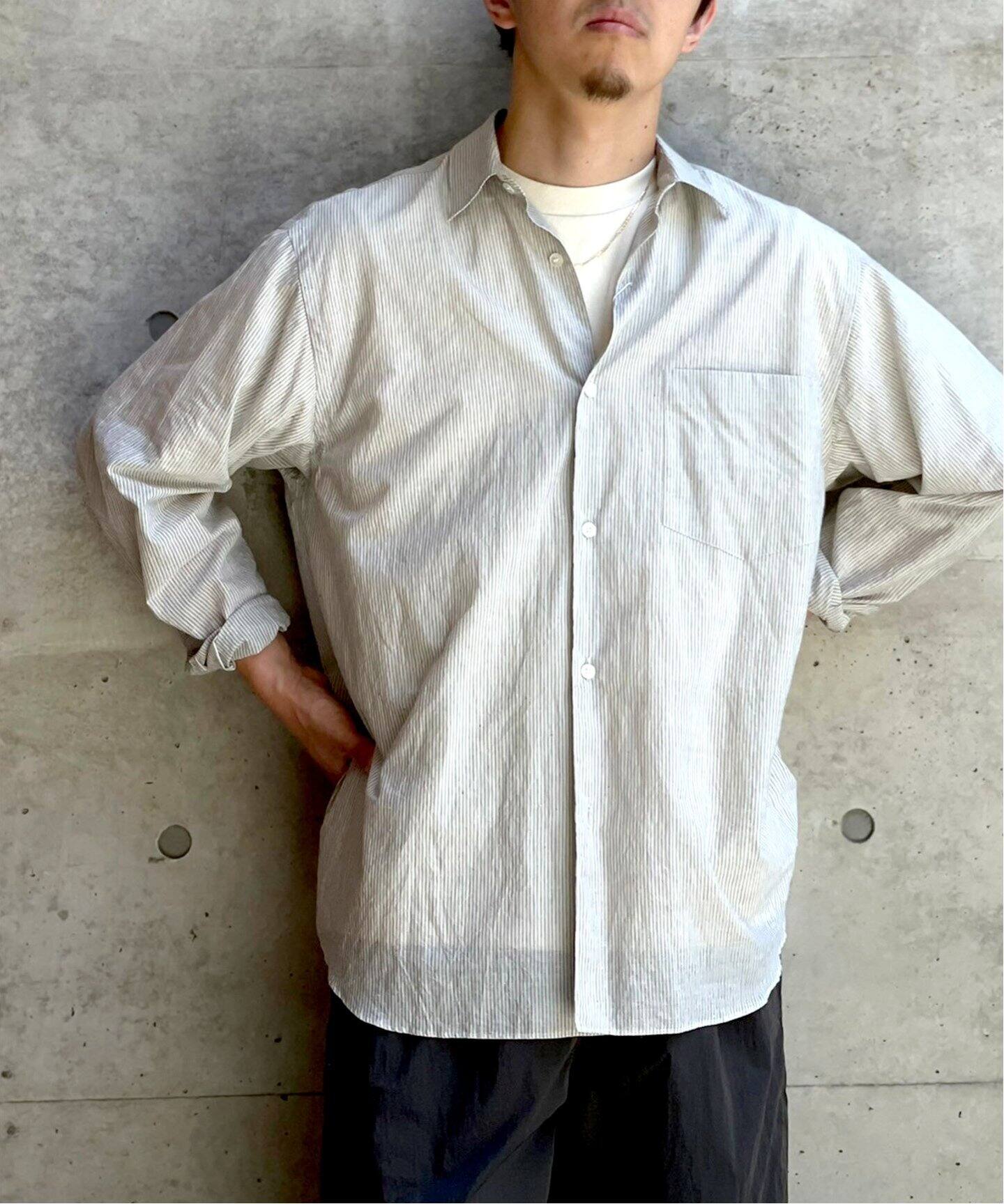 comoli / コモリ】KHADIコットン コモリシャツ（シャツ／ブラウス  