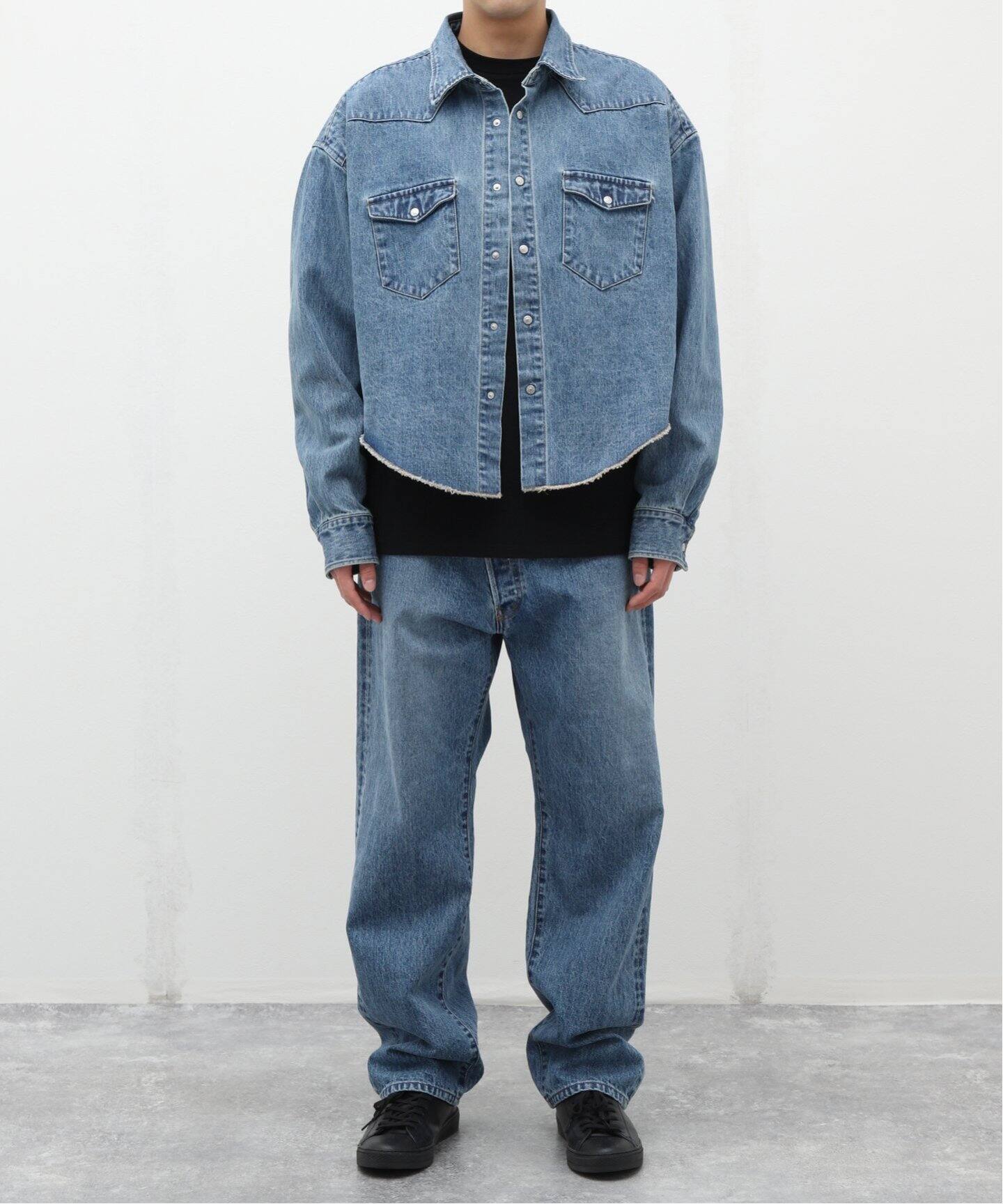 UNUSED / アンユーズド】US2422 DENIM SHORT SHIRT（シャツ／ブラウス 