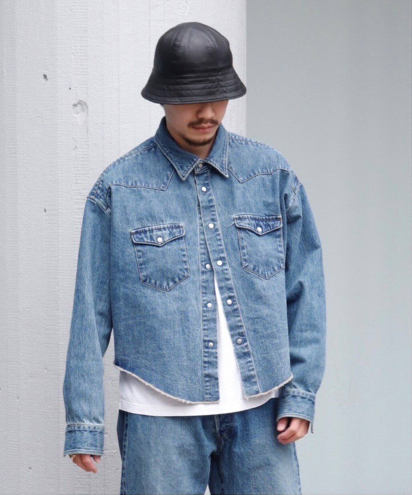 UNUSED / アンユーズド】US2422 DENIM SHORT SHIRT（シャツ／ブラウス  