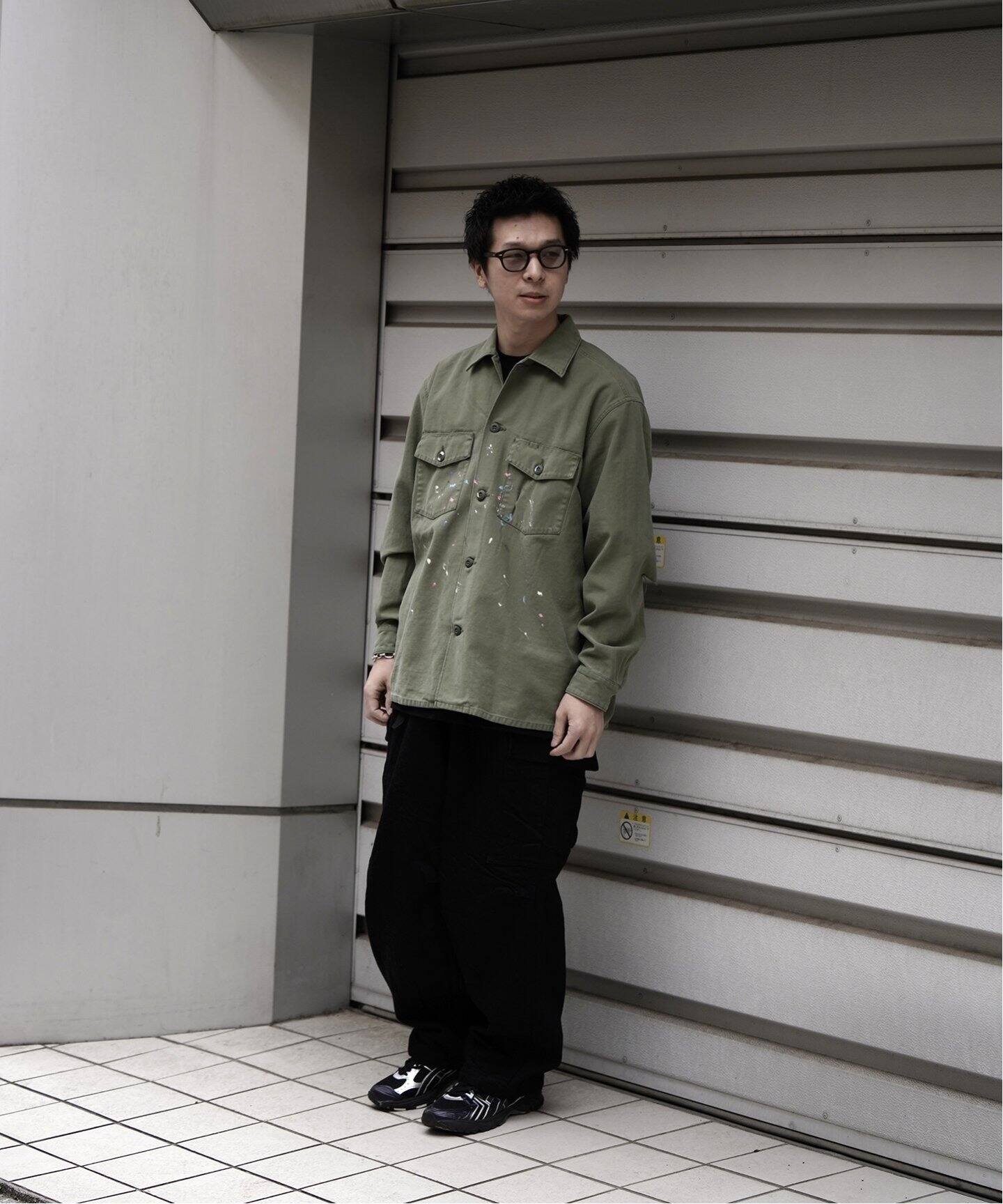 URU / ウル】COTTON BACKSATIN - MILITARY L/S SHIR（シャツ／ブラウス 