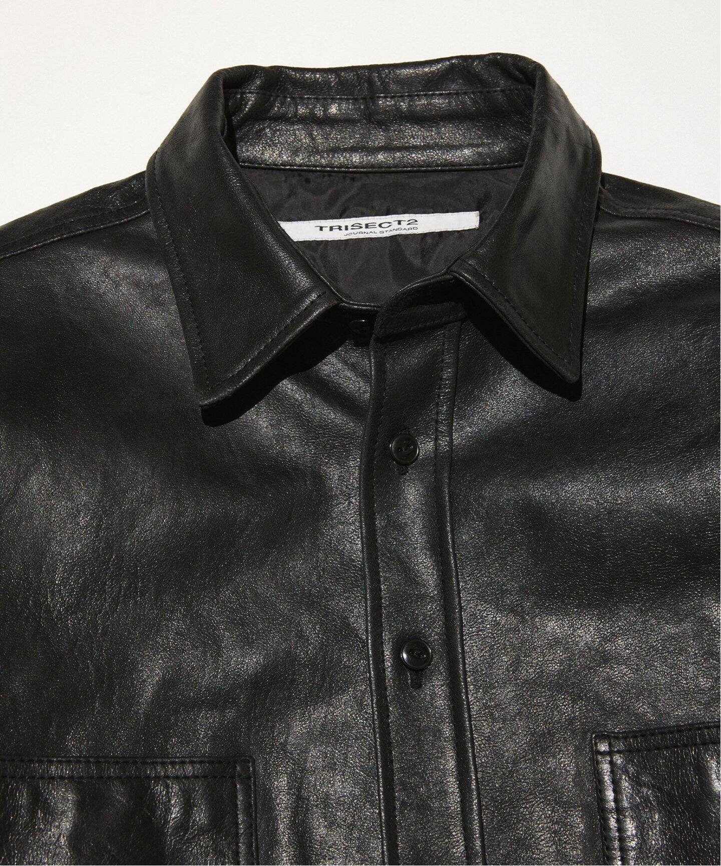 TRISECT2 レザーカーコート 美品 がたい