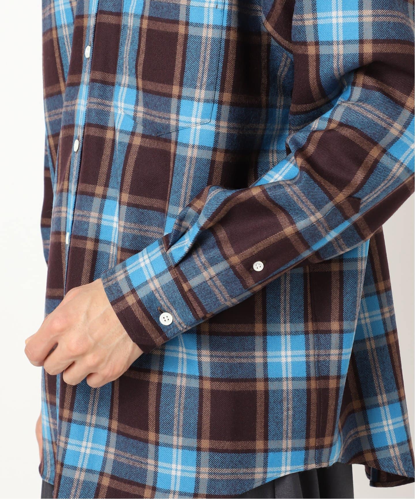 タータンチェック ファットシルエット ボタンダウンシャツ（シャツ