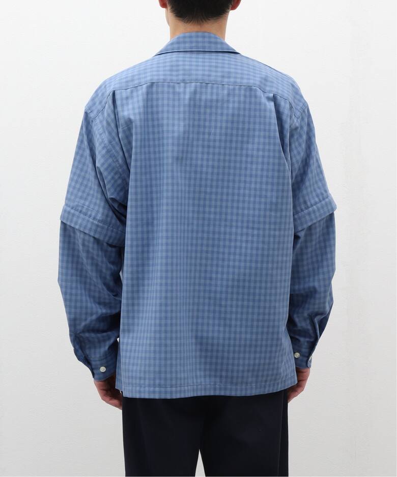 DAIWA PIER39 TECH SPORTS OPEN COLLAR SHIRTS L/S MINI PLAIDS BE 