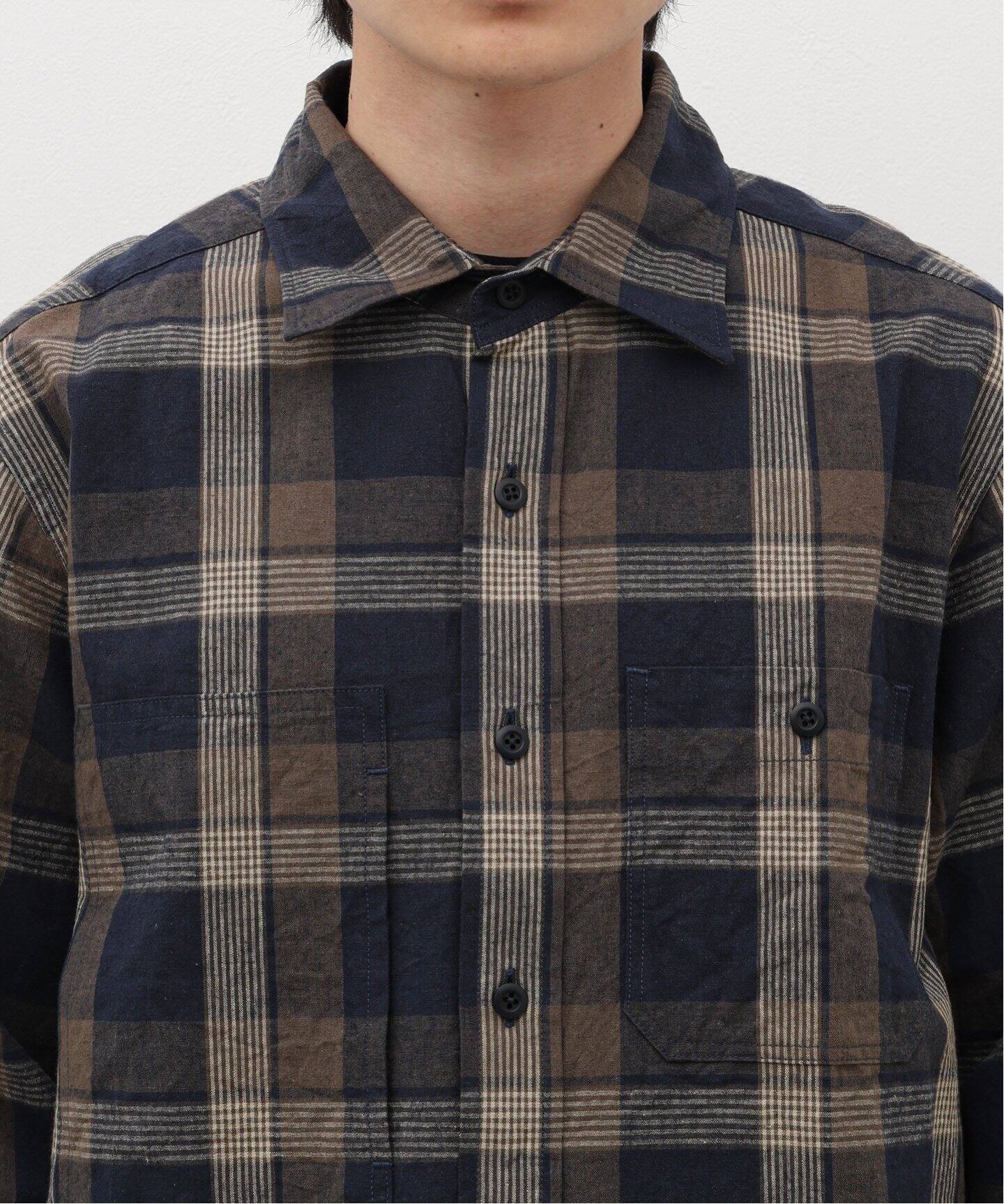 ts(s) / ティーエスエス Irregular Block Plaid Work Shirt HT50KS01 