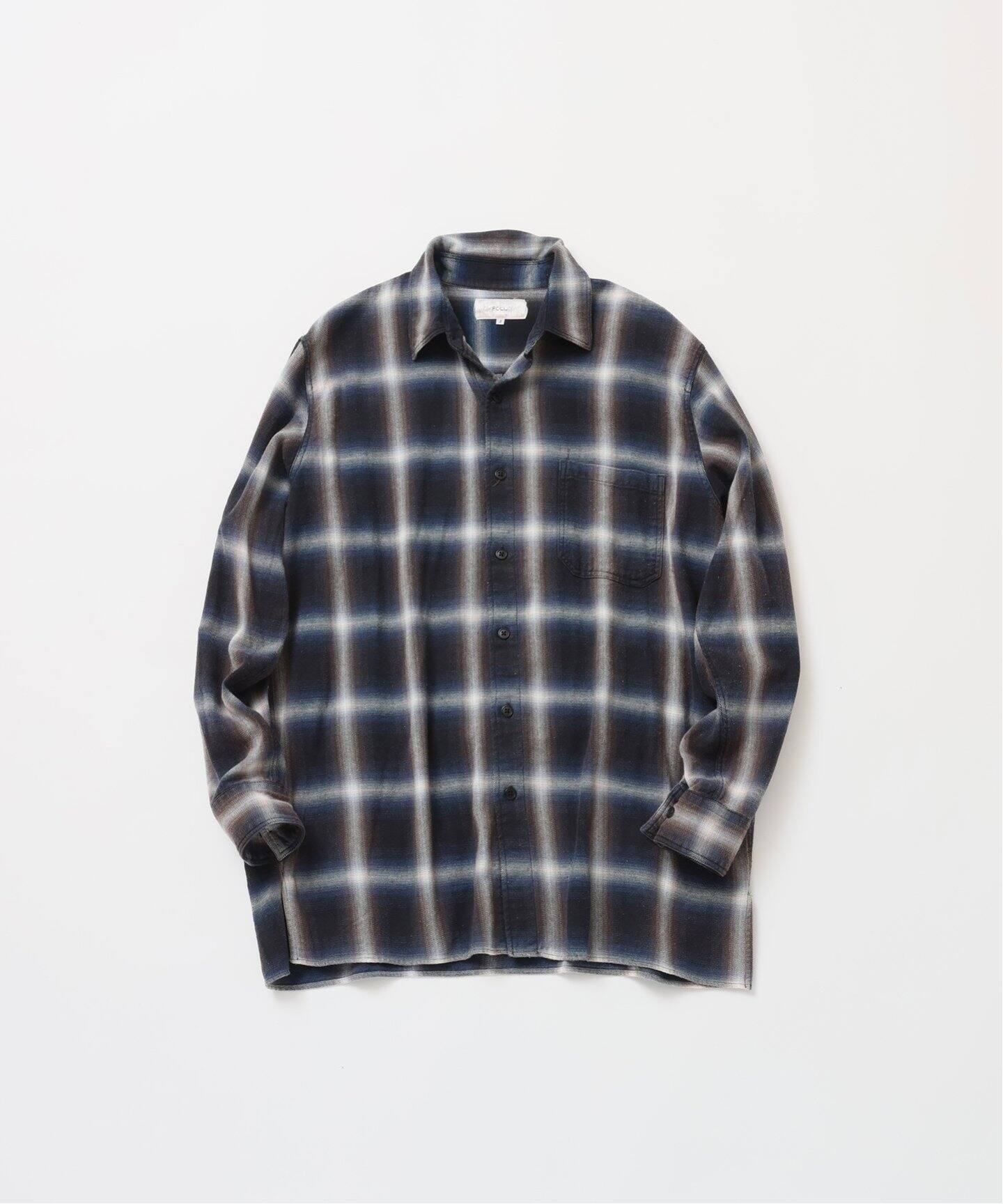 【最終値下】vintage washed check box shirt FOLL / フォル】vintage washed check box shirt（シャツ