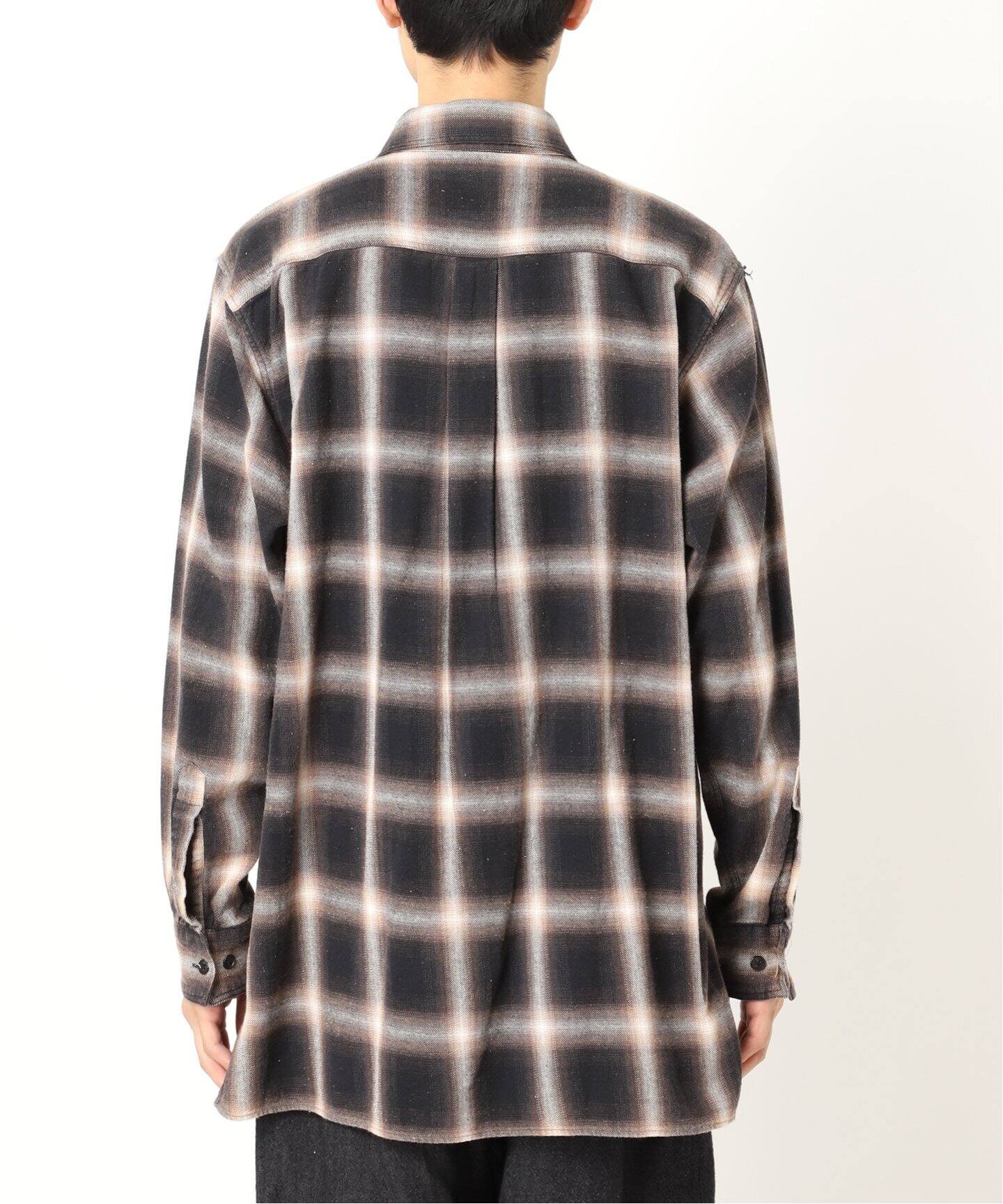 FOLL / フォル】vintage washed check box shirt（シャツ／ブラウス 