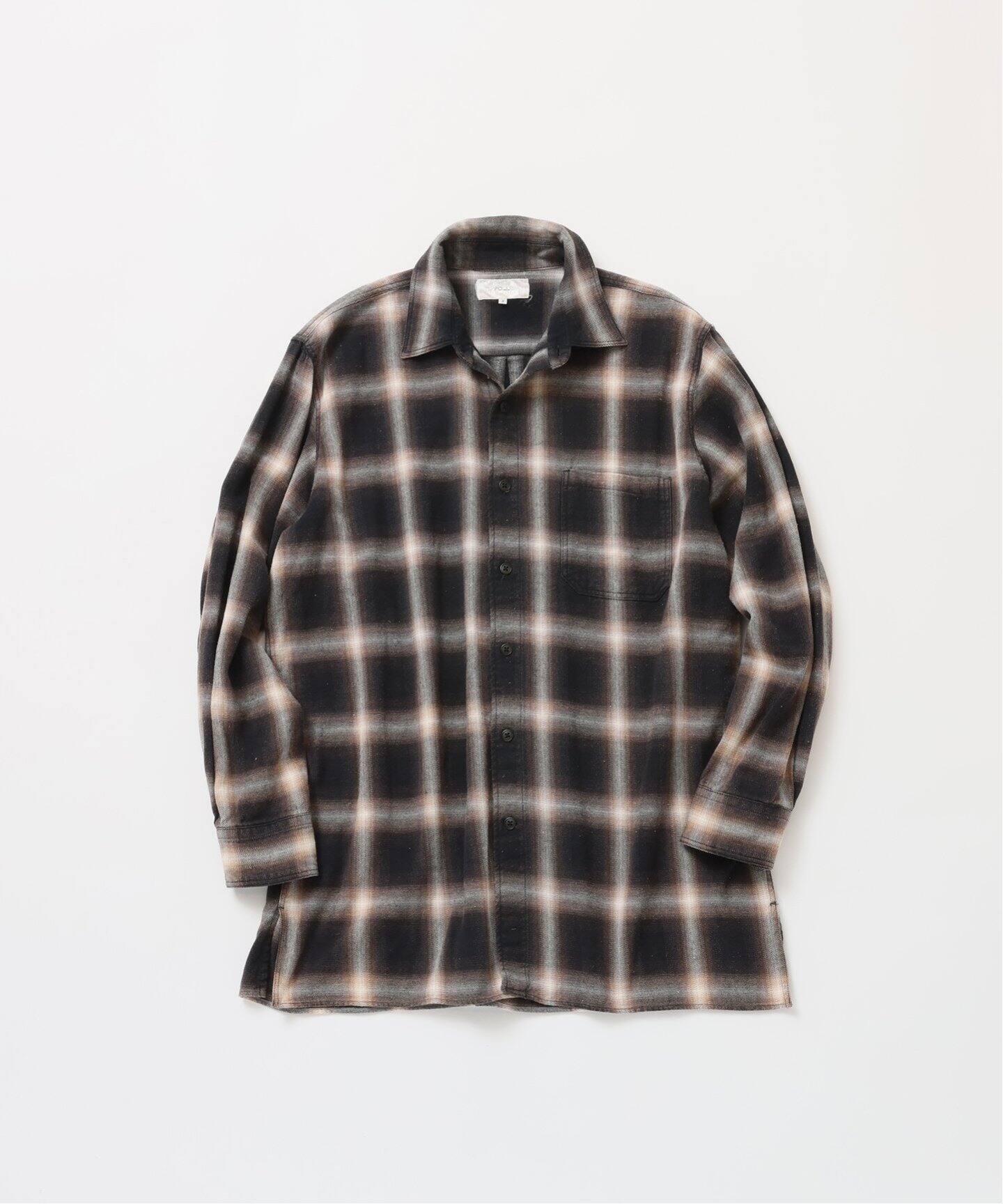 FOLL / フォル】vintage washed check box shirt（シャツ／ブラウス 